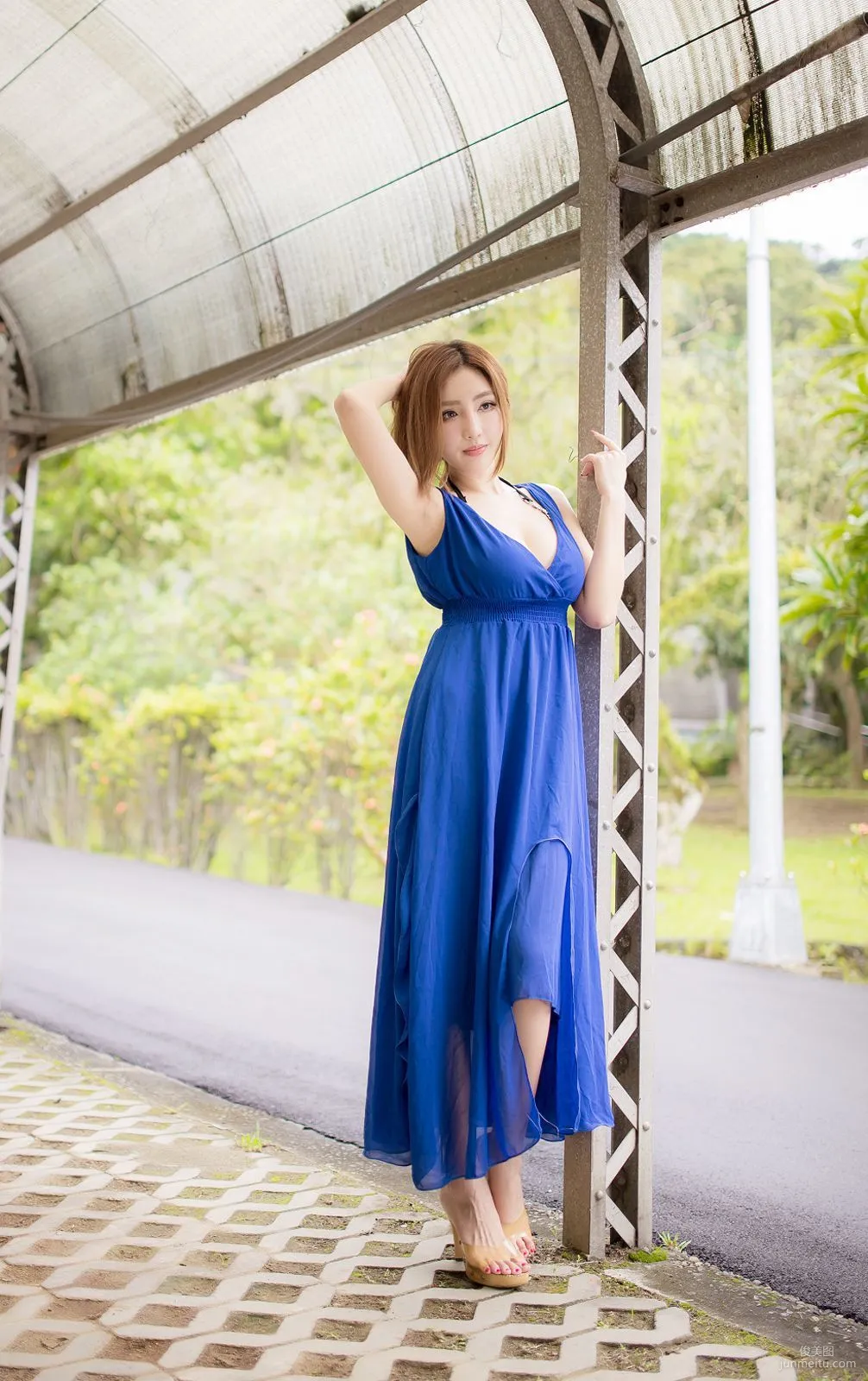 Taiwan Zhao Yun Syuan "Top Grade Blue Long Dress Goddess" Photo Set photo 103