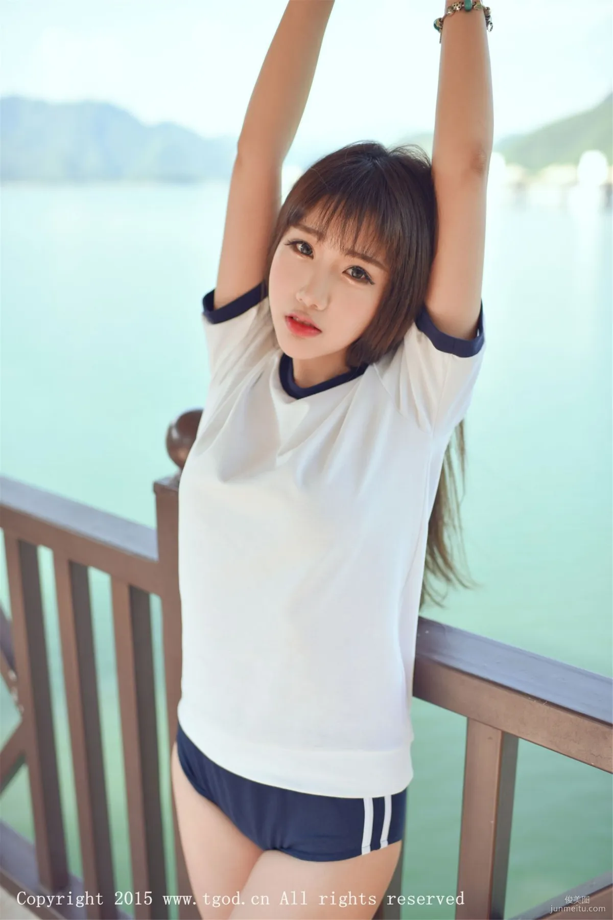 Akiki Zhu Ruomu, Yunman Travel Shoot, Gymnastics Suit and School Swimsuit Series [TGOD] Photo Set photo 7