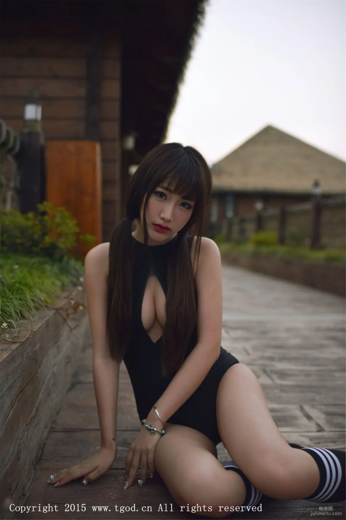 Akiki Zhu Ruomu, Yunman Travel Shoot, Gymnastics Suit and School Swimsuit Series [TGOD] Photo Set photo 56