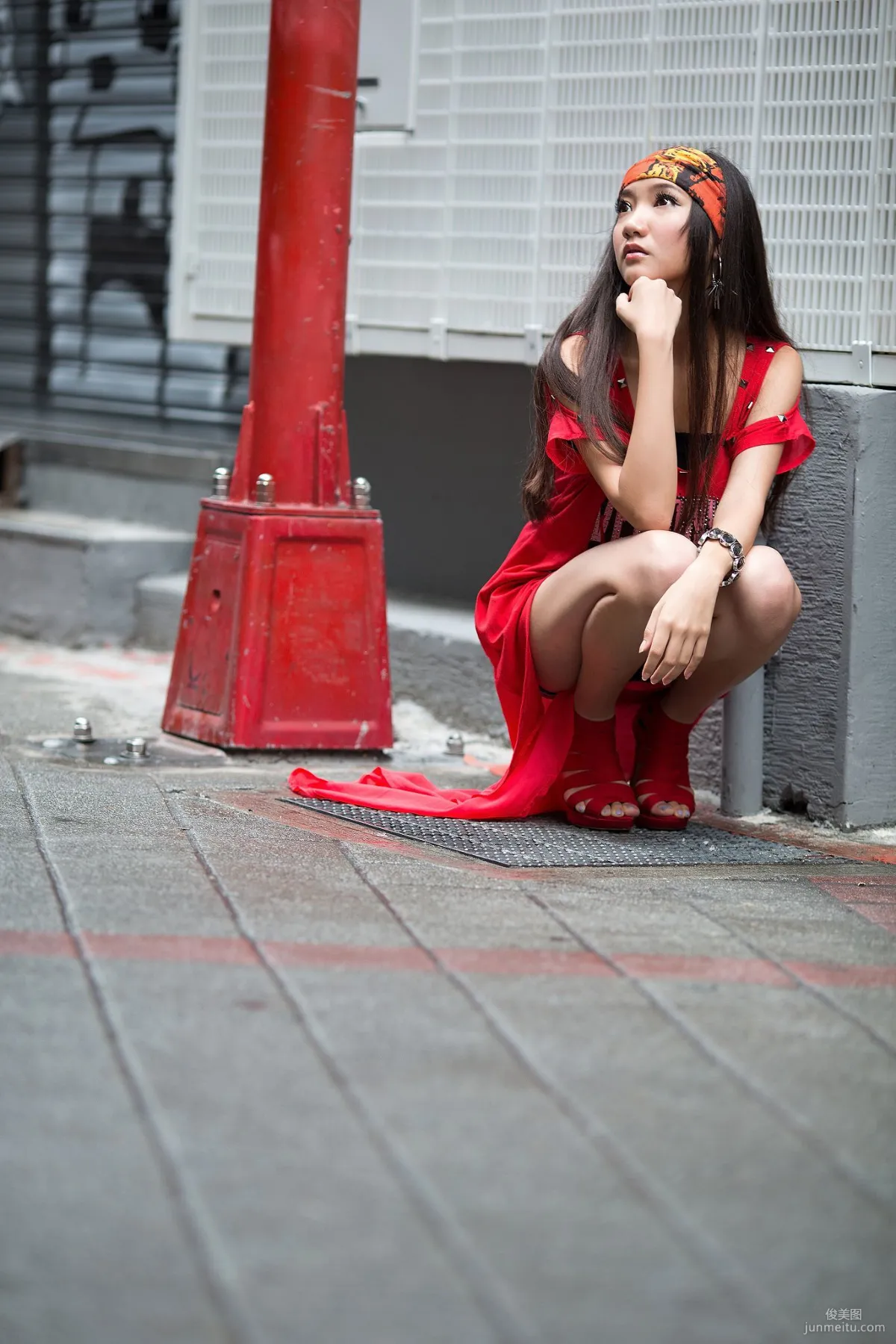 Taiwan Leg Model Tina Chen Siting, American Street, Street Snap Photo Set photo 11