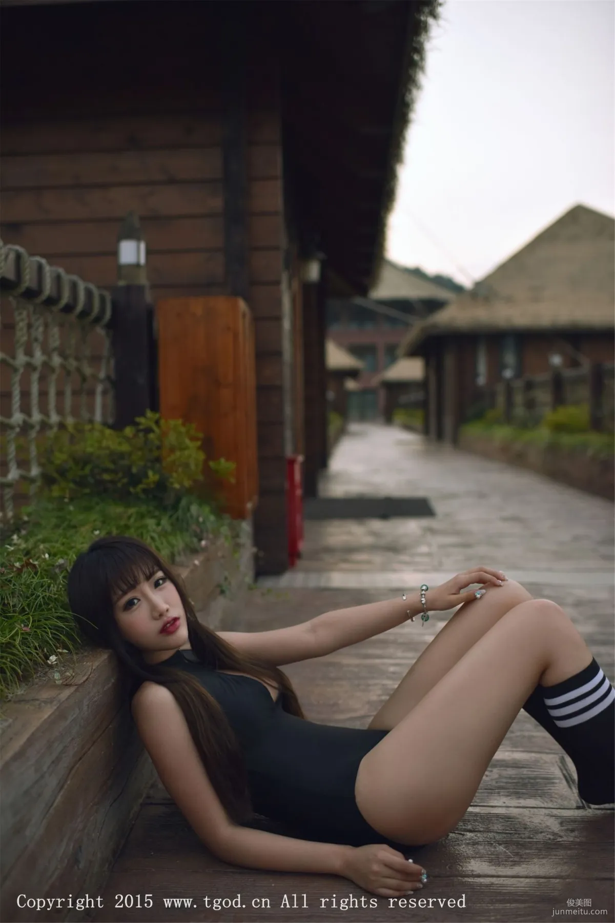 Akiki Zhu Ruomu, Yunman Travel Shoot, Gymnastics Suit and School Swimsuit Series [TGOD] Photo Set photo 57