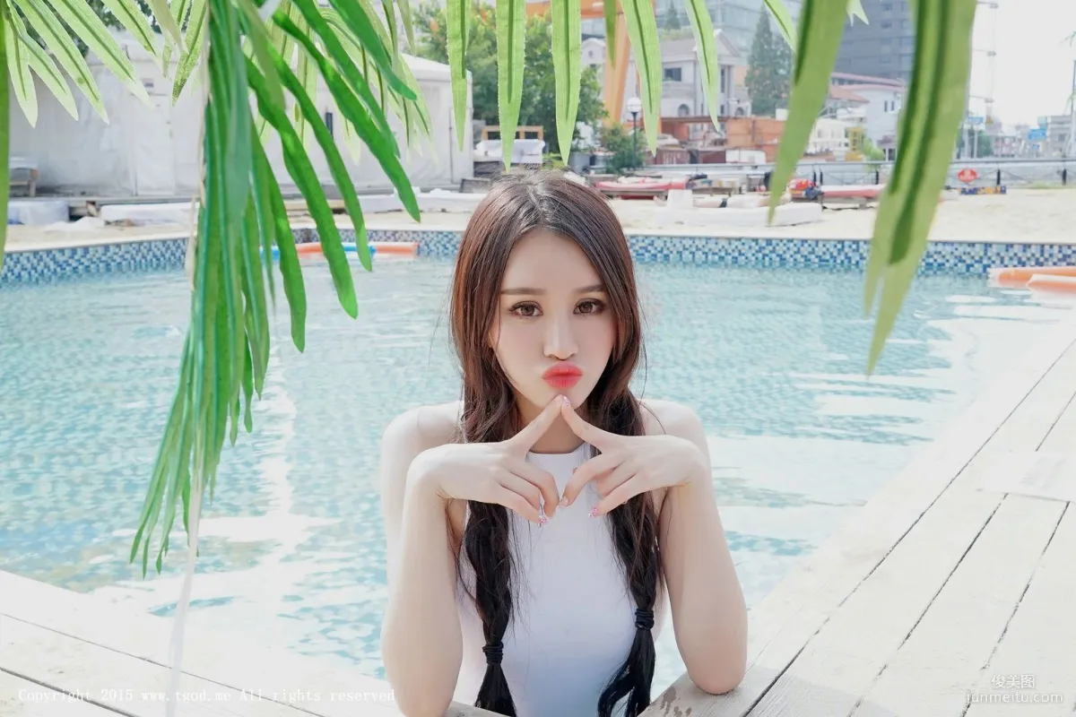 Cheryl Qingshu, Bikini and White Shirt Series [TGOD] Photo Set photo 18