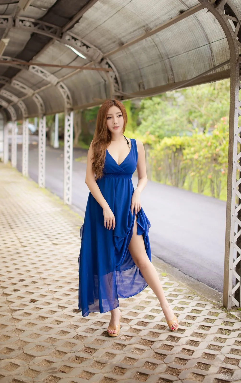 Taiwan Zhao Yun Syuan "Top Grade Blue Long Dress Goddess" Photo Set photo 97
