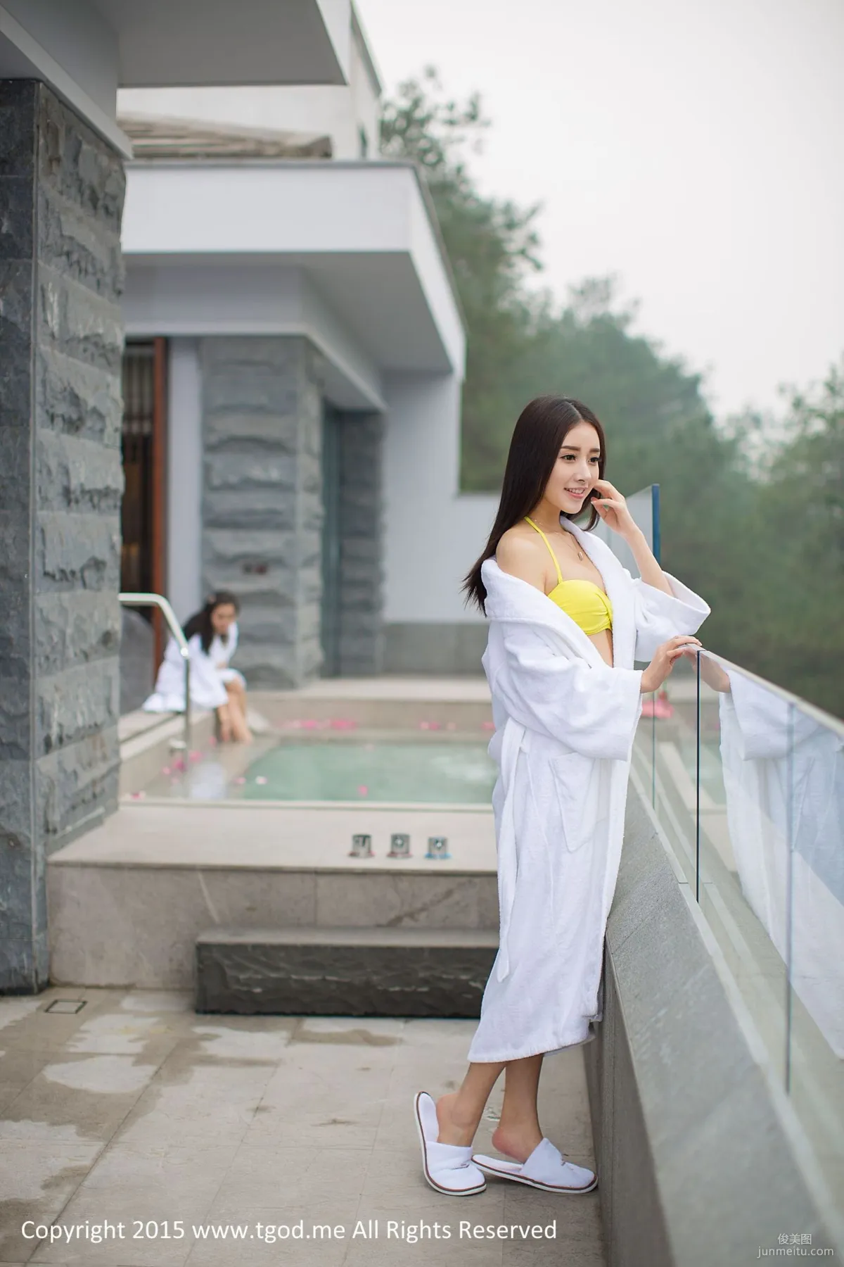Liang Jingying, Li Ke Goddess Arrives Emeishan Hongzhushan Hot Spring Wu Meiniang Legend [TGOD] Photo Set photo 25