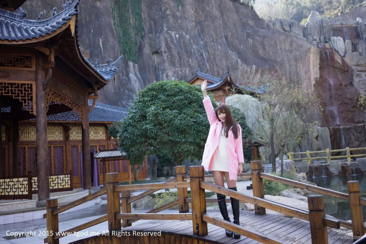 Akiki Zhu Ruomu 《Goddess Arrives》 Wuyi Niutoushan Hot Spring [TGOD] Photo Set photo 7