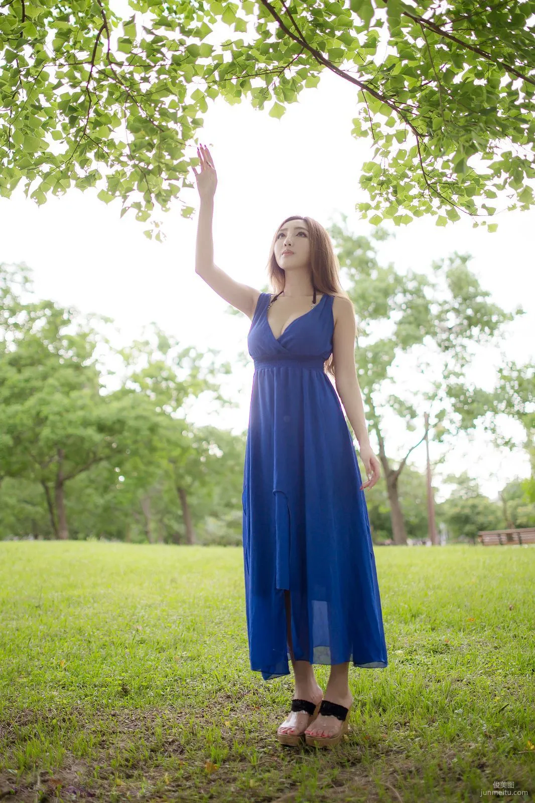 Taiwan Zhao Yun Syuan "Top Grade Blue Long Dress Goddess" Photo Set photo 19