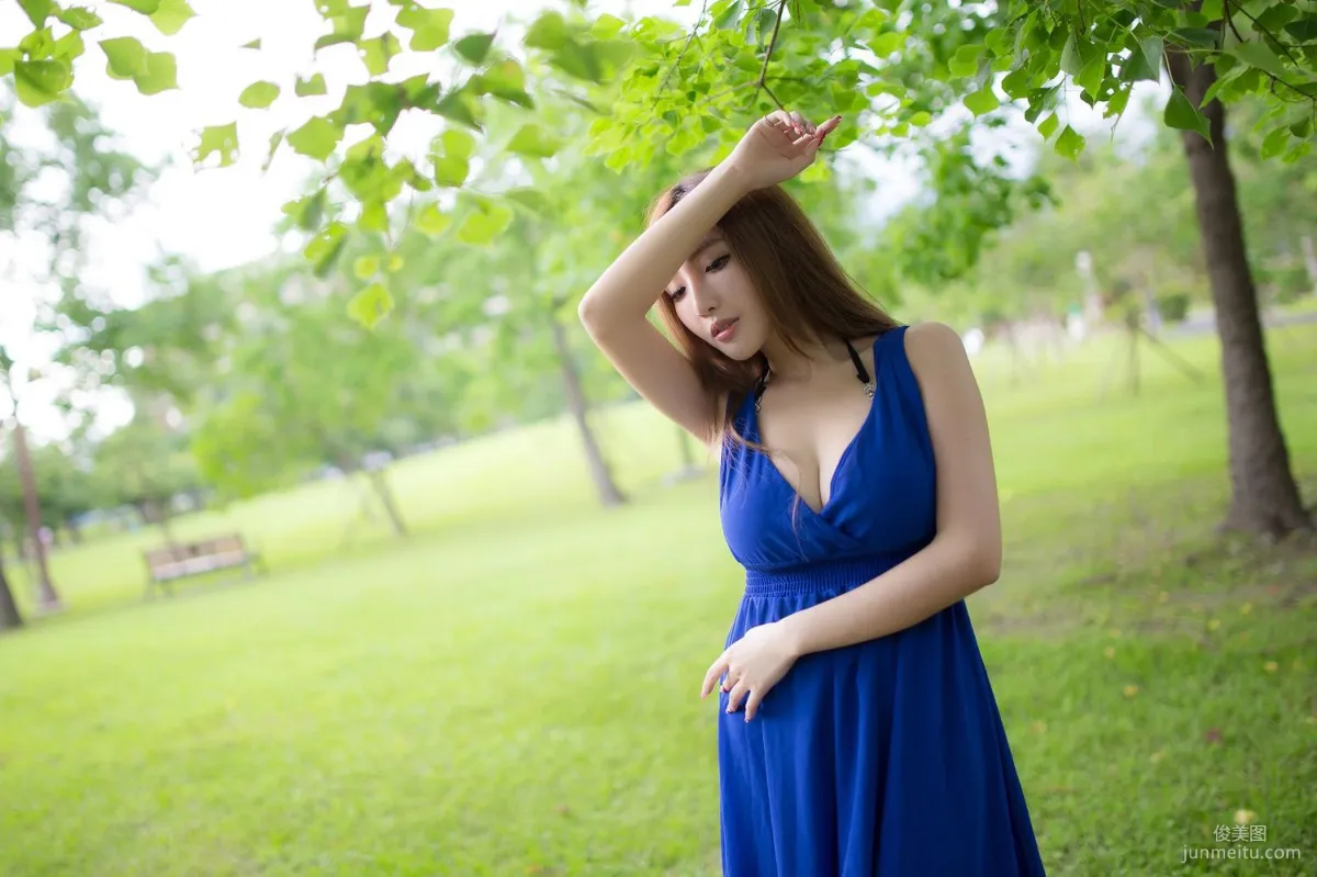 Taiwan Zhao Yun Syuan "Top Grade Blue Long Dress Goddess" Photo Set photo 59