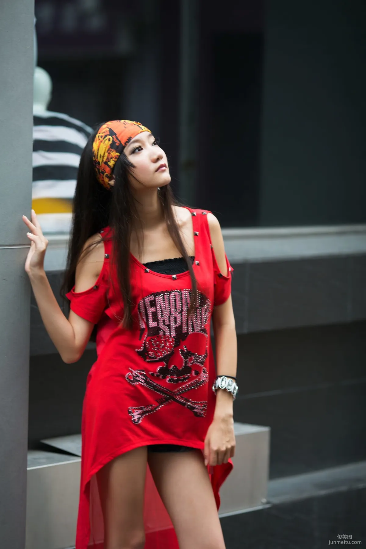 Taiwan Leg Model Tina Chen Siting, American Street, Street Snap Photo Set photo 3