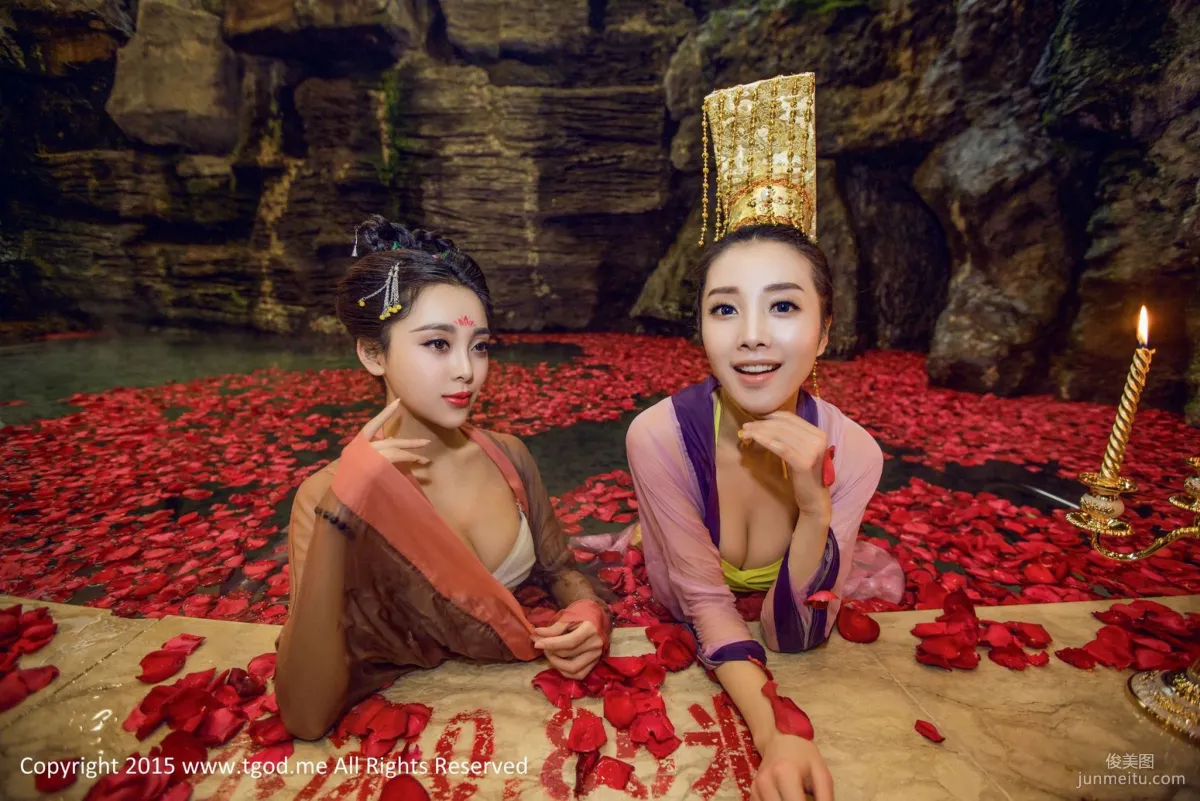 Liang Jingying, Li Ke Goddess Arrives Emeishan Hongzhushan Hot Spring Wu Meiniang Legend [TGOD] Photo Set photo 49