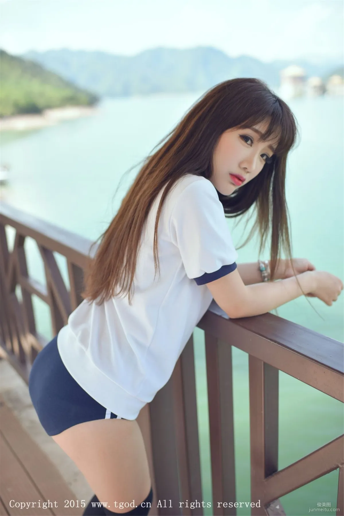 Akiki Zhu Ruomu, Yunman Travel Shoot, Gymnastics Suit and School Swimsuit Series [TGOD] Photo Set photo 9