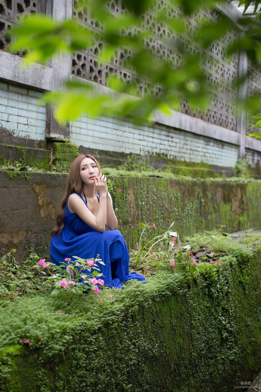 Taiwan Zhao Yun Syuan "Top Grade Blue Long Dress Goddess" Photo Set photo 132