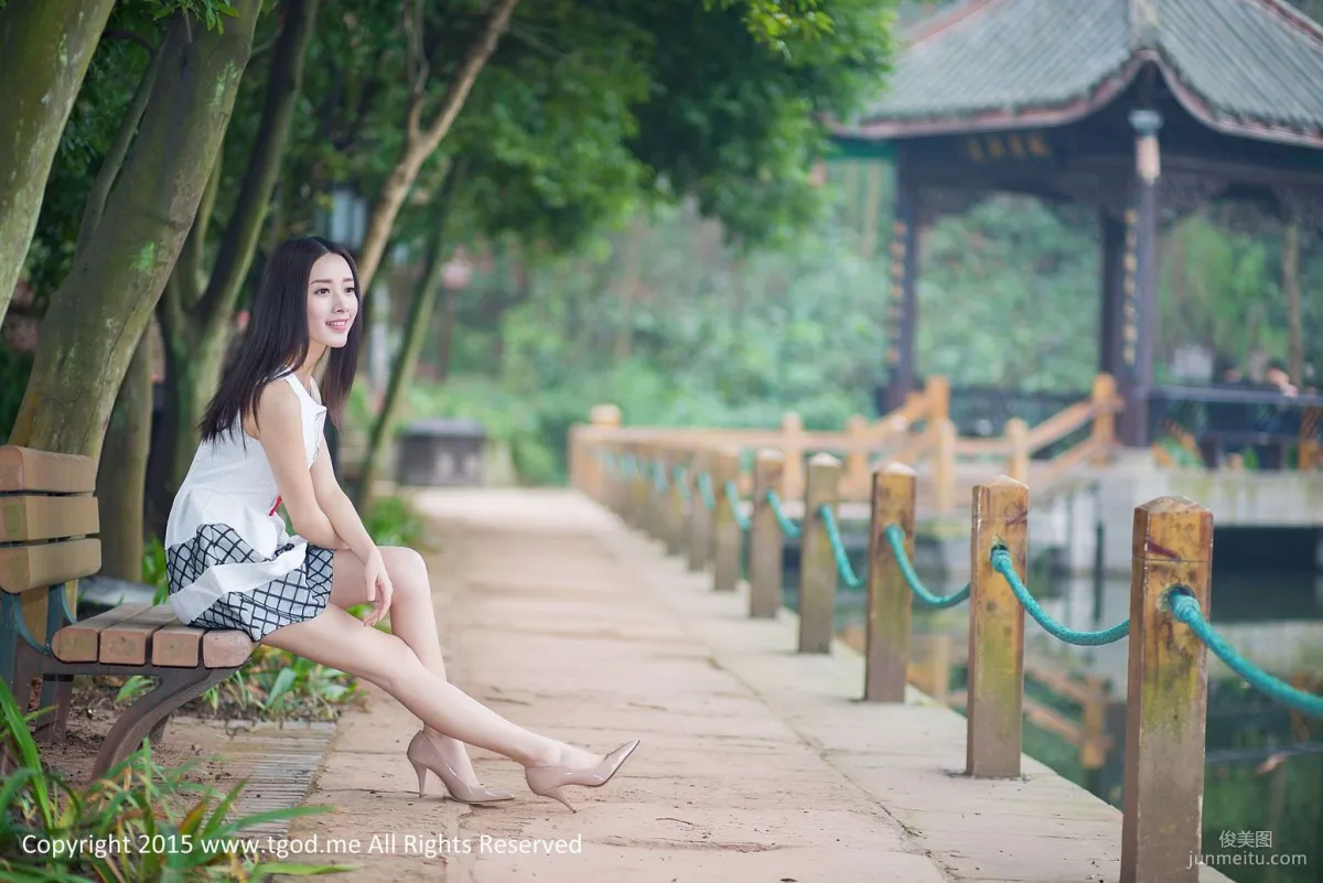 Liang Jingying, Li Ke Goddess Arrives Emeishan Hongzhushan Hot Spring Wu Meiniang Legend [TGOD] Photo Set photo 45