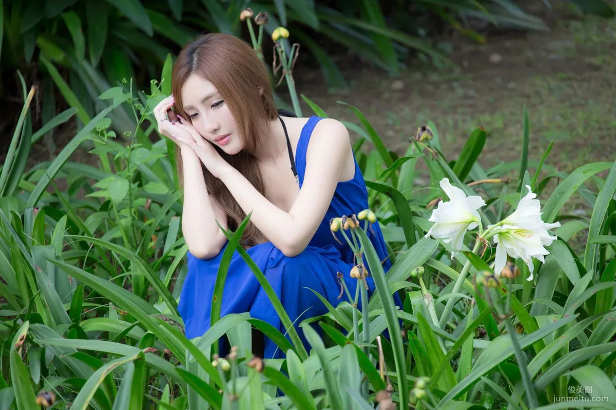 Taiwan Zhao Yun Syuan "Top Grade Blue Long Dress Goddess" Photo Set photo 70