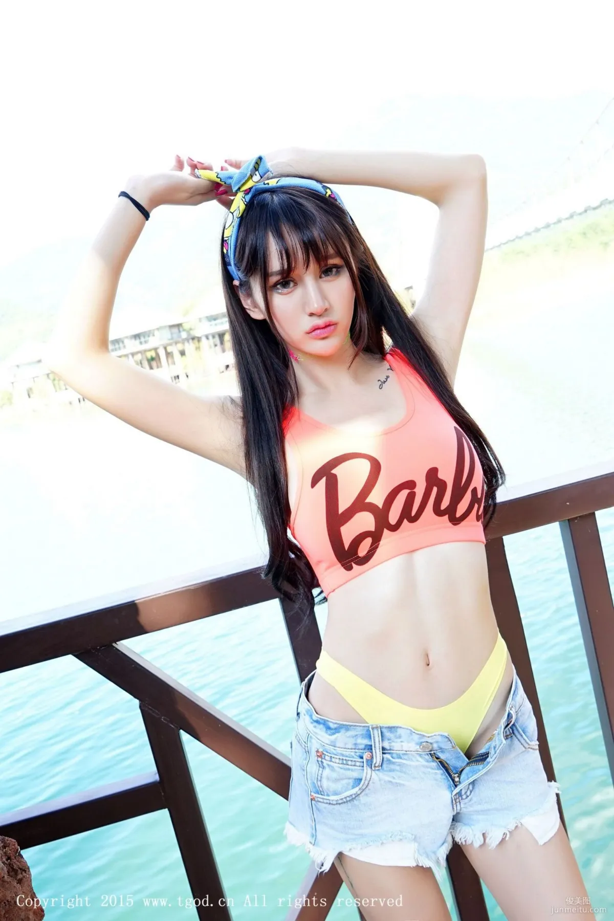 Cheryl Qingshu 'Yunman Travel Shoot' Hot Pants, Lace Series [TGOD] Photo Set photo 13