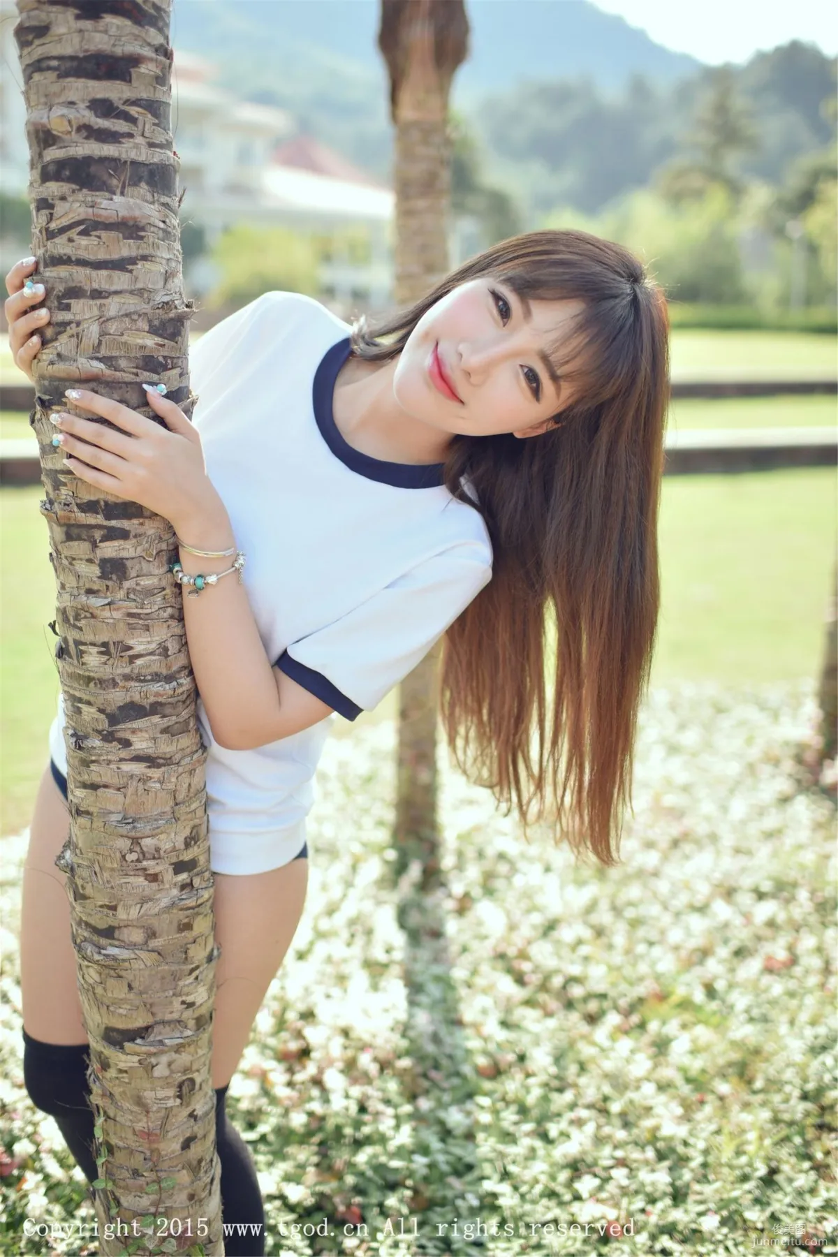 Akiki Zhu Ruomu, Yunman Travel Shoot, Gymnastics Suit and School Swimsuit Series [TGOD] Photo Set photo 10