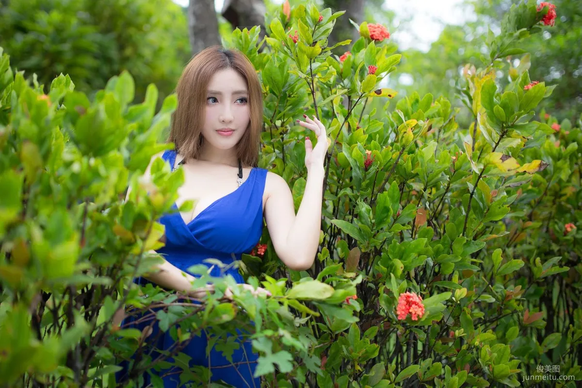 Taiwan Zhao Yun Syuan "Top Grade Blue Long Dress Goddess" Photo Set photo 60