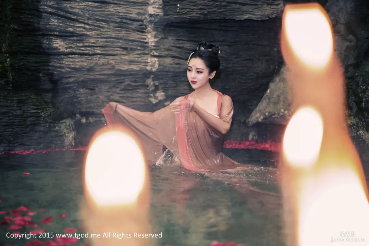 Liang Jingying, Li Ke Goddess Arrives Emeishan Hongzhushan Hot Spring Wu Meiniang Legend [TGOD] Photo Set photo 50