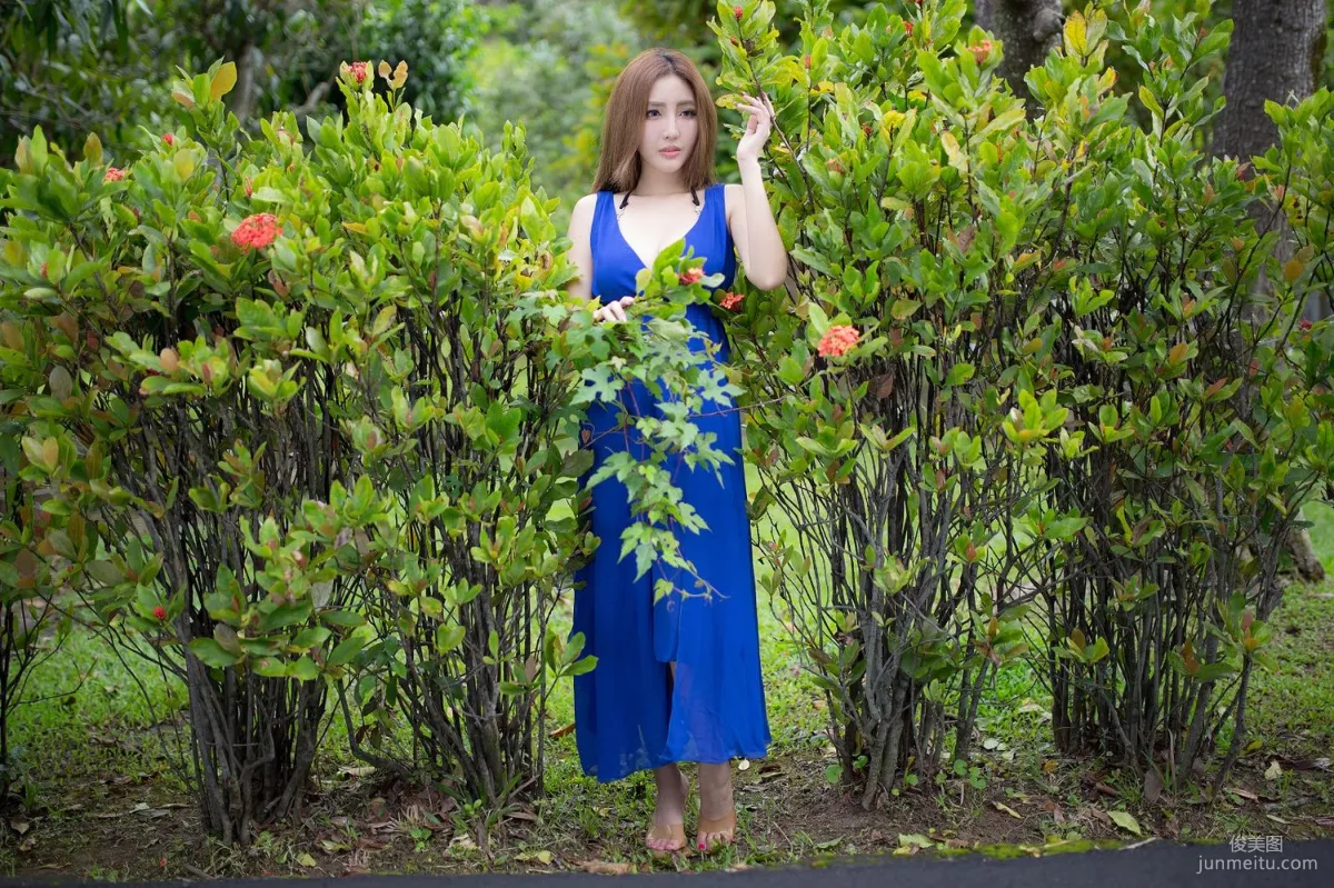 Taiwan Zhao Yun Syuan "Top Grade Blue Long Dress Goddess" Photo Set photo 71