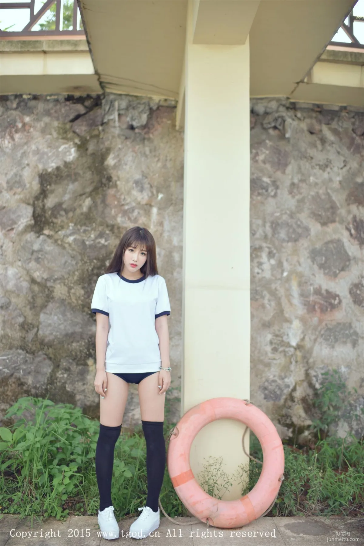 Akiki Zhu Ruomu, Yunman Travel Shoot, Gymnastics Suit and School Swimsuit Series [TGOD] Photo Set photo 20
