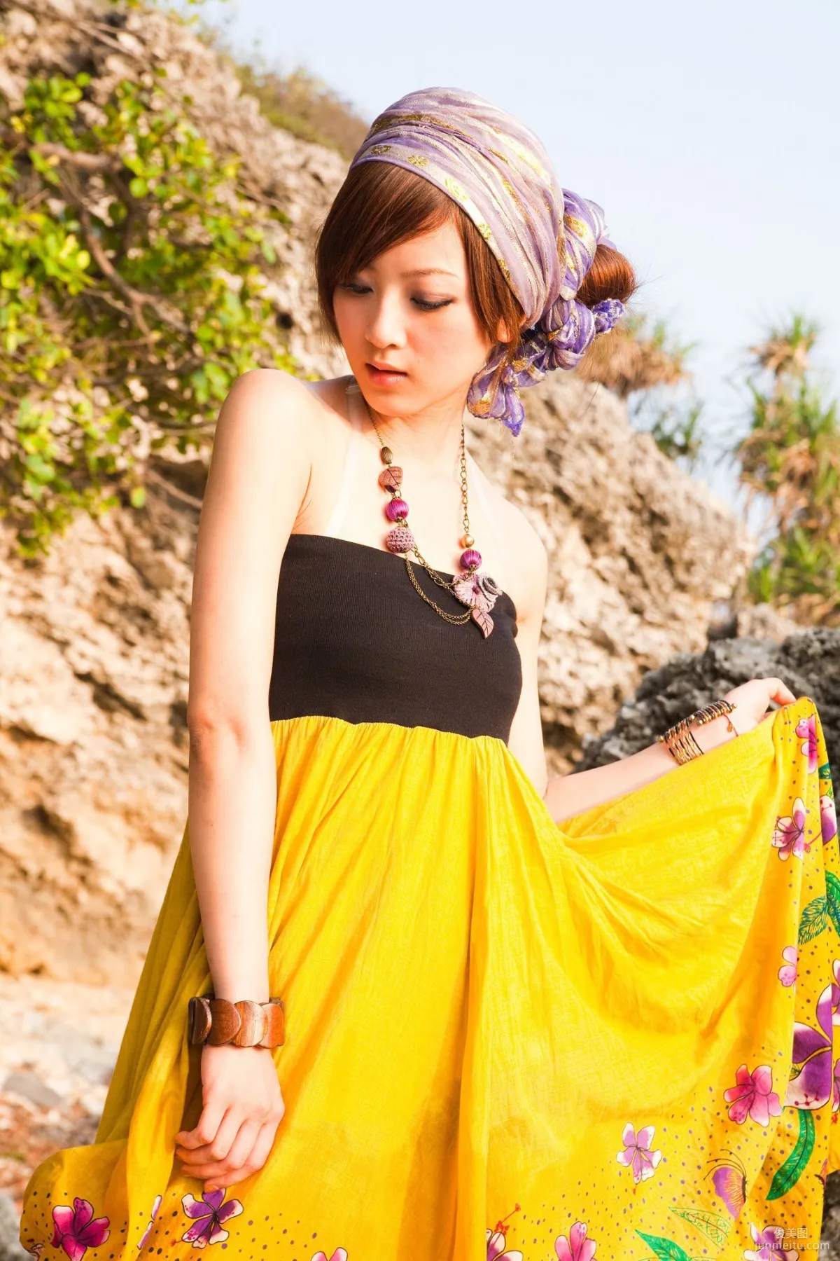 Taiwan Goddess Guozai MM, Xiaopin, Little Liuqiu Outdoor Shoot Photo Set photo 21