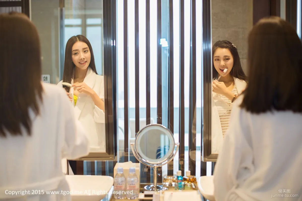 Liang Jingying, Li Ke Goddess Arrives Emeishan Hongzhushan Hot Spring Wu Meiniang Legend [TGOD] Photo Set photo 16
