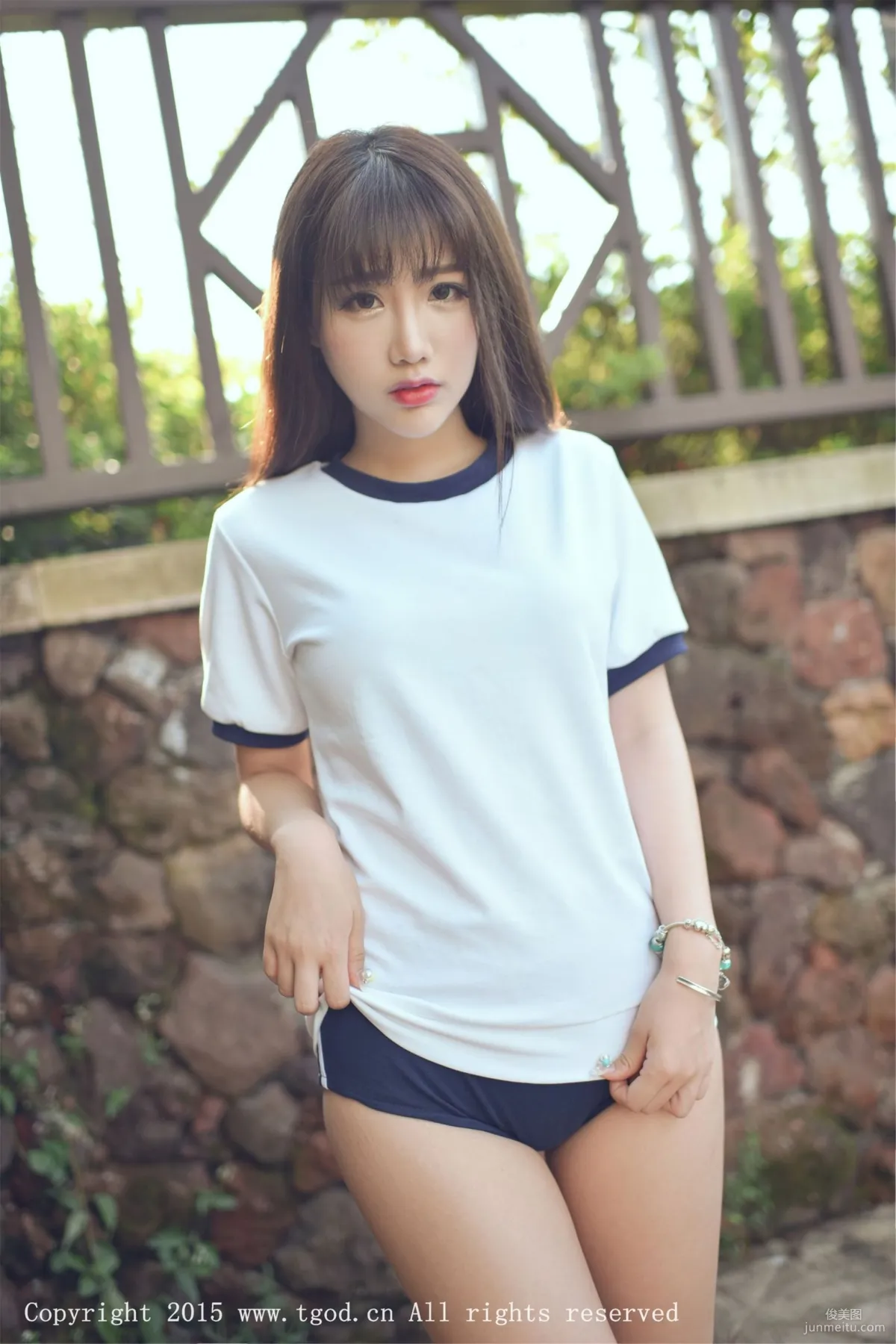 Akiki Zhu Ruomu, Yunman Travel Shoot, Gymnastics Suit and School Swimsuit Series [TGOD] Photo Set photo 16