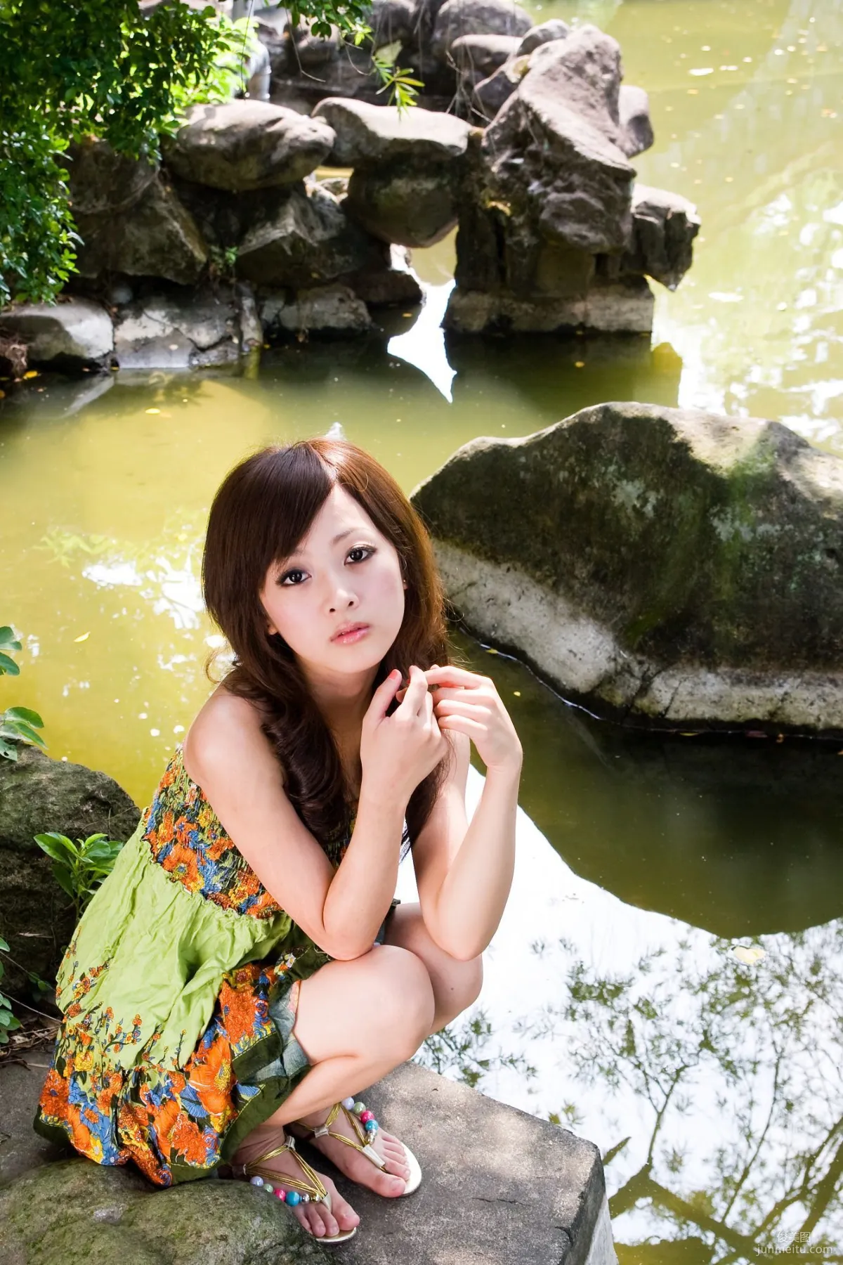 Guo Zi MM, Zhang Kaijie, Shuangxi Park Outdoor Shoot Photo Set photo 17