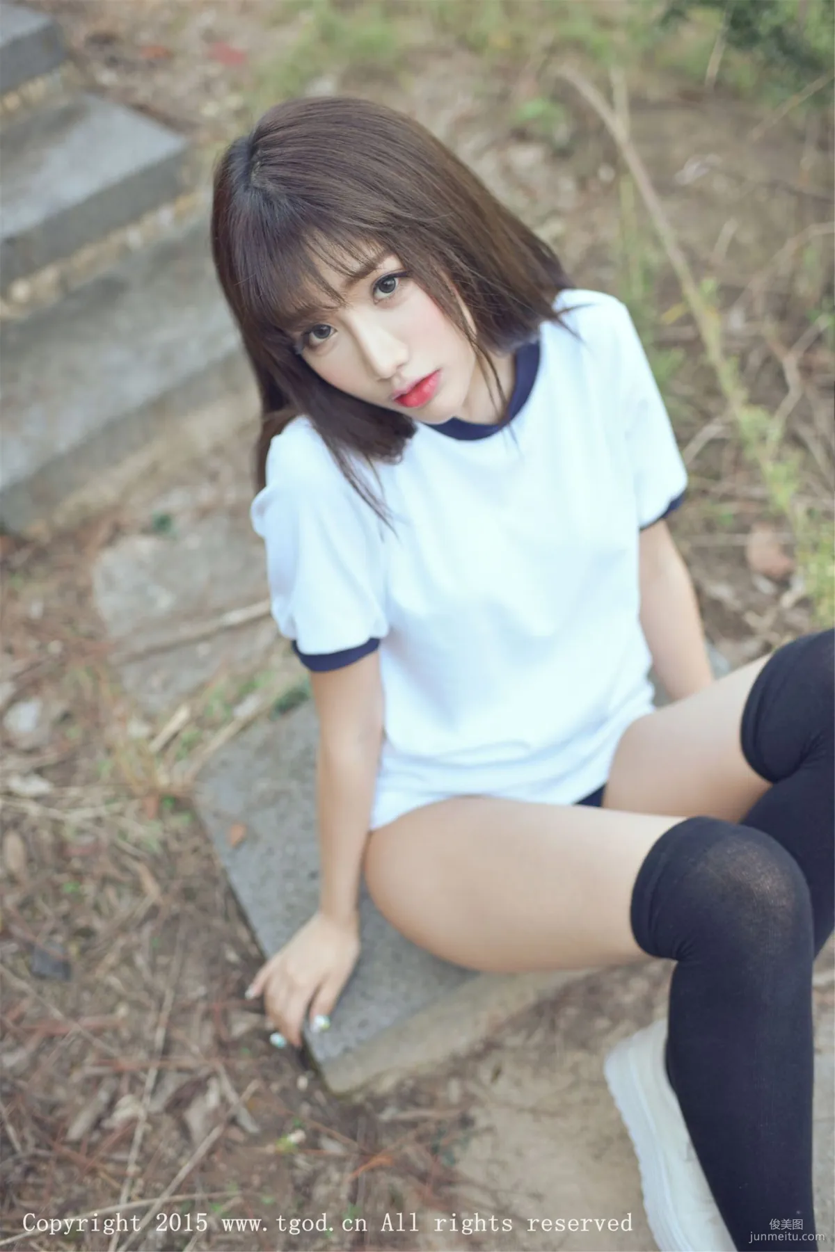 Akiki Zhu Ruomu, Yunman Travel Shoot, Gymnastics Suit and School Swimsuit Series [TGOD] Photo Set photo 33