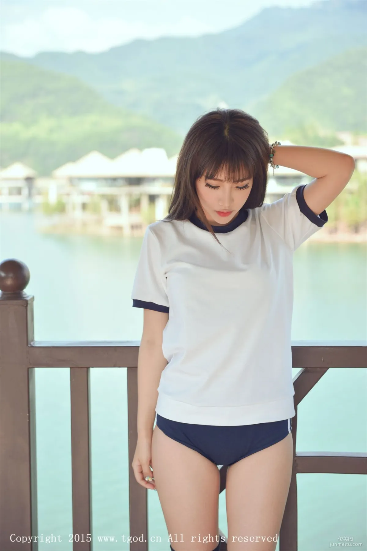 Akiki Zhu Ruomu, Yunman Travel Shoot, Gymnastics Suit and School Swimsuit Series [TGOD] Photo Set photo 2