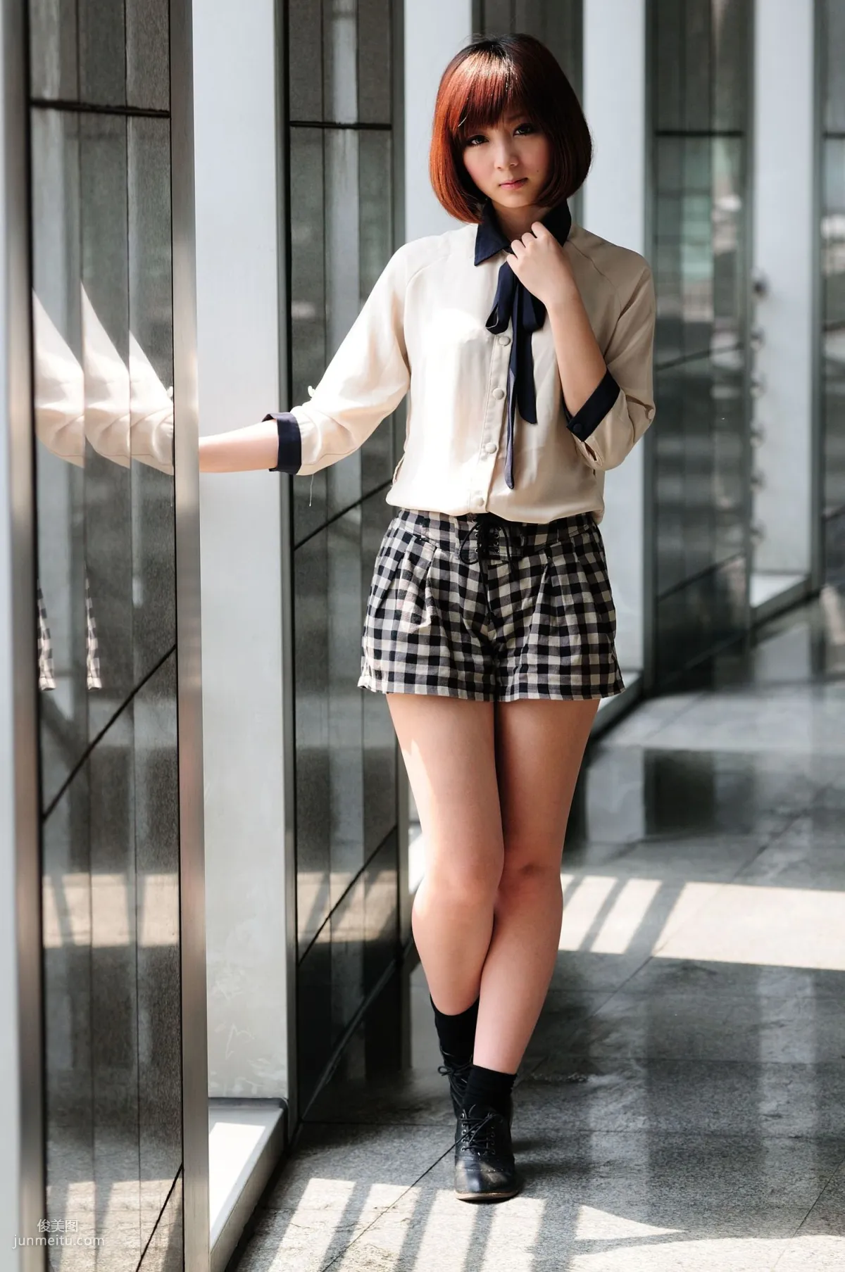 Short-Haired Beauty Xiaozhu patty, 2 Sets of Fresh Street Snap Photo Set photo 19