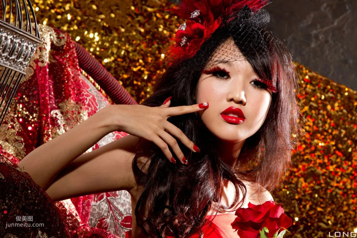 陈玮廷/腿模Jill《婚紗之紅》写真集7
