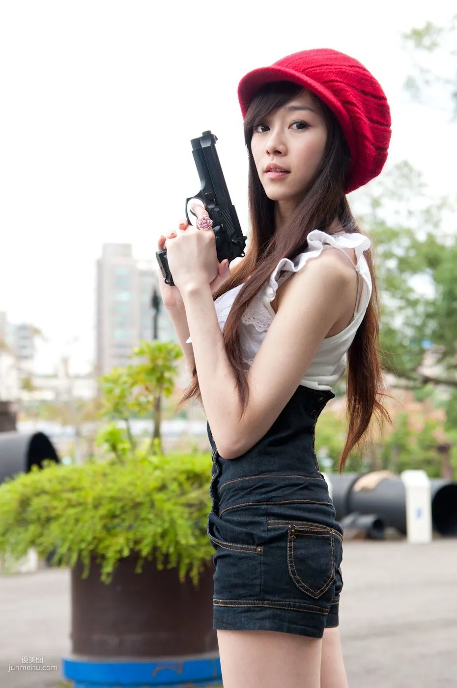 Taiwan Pure Beauty Mika Water Museum Street Snap Photo Set photo 48