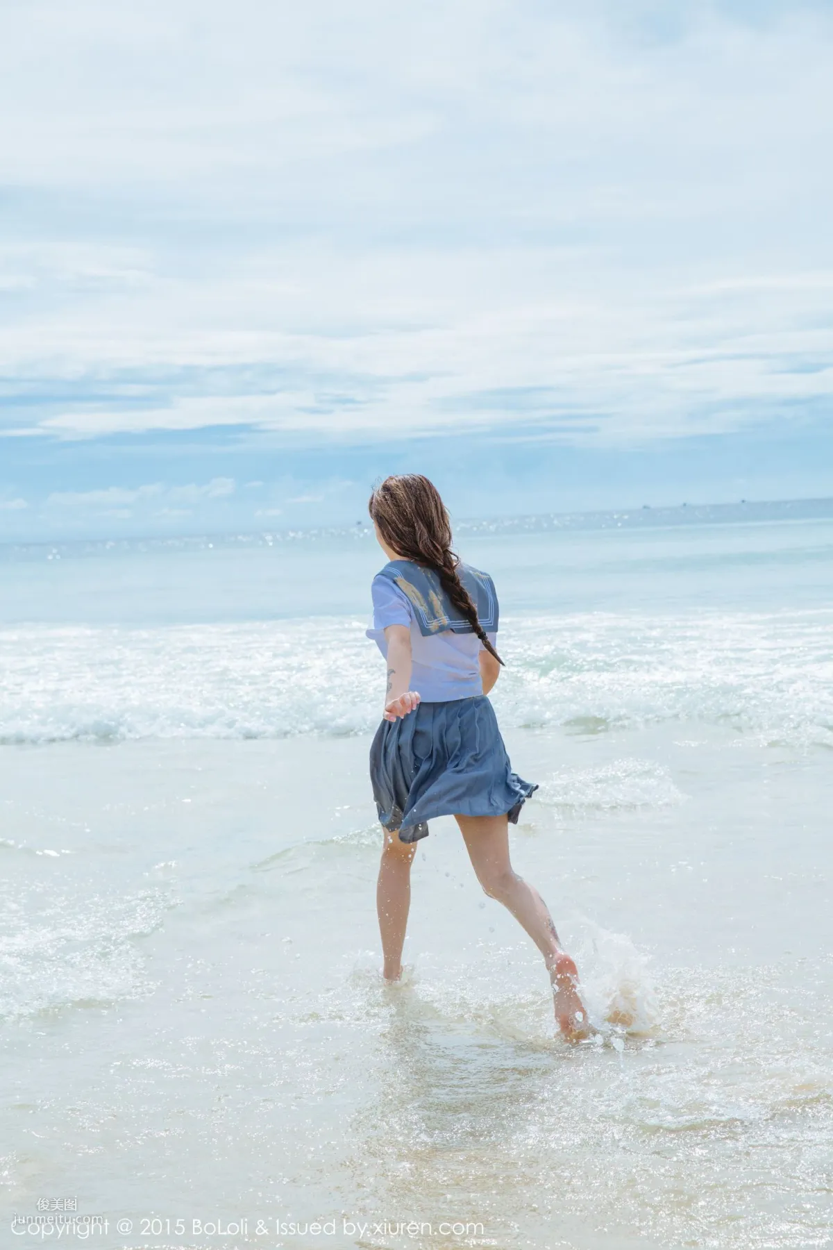 Xia Meijiang, Phuket Travel Shoot, Sexy Chef Plus Seaside Sailor Outfit [Boluoshe] Vol.077 Photo Set photo 33