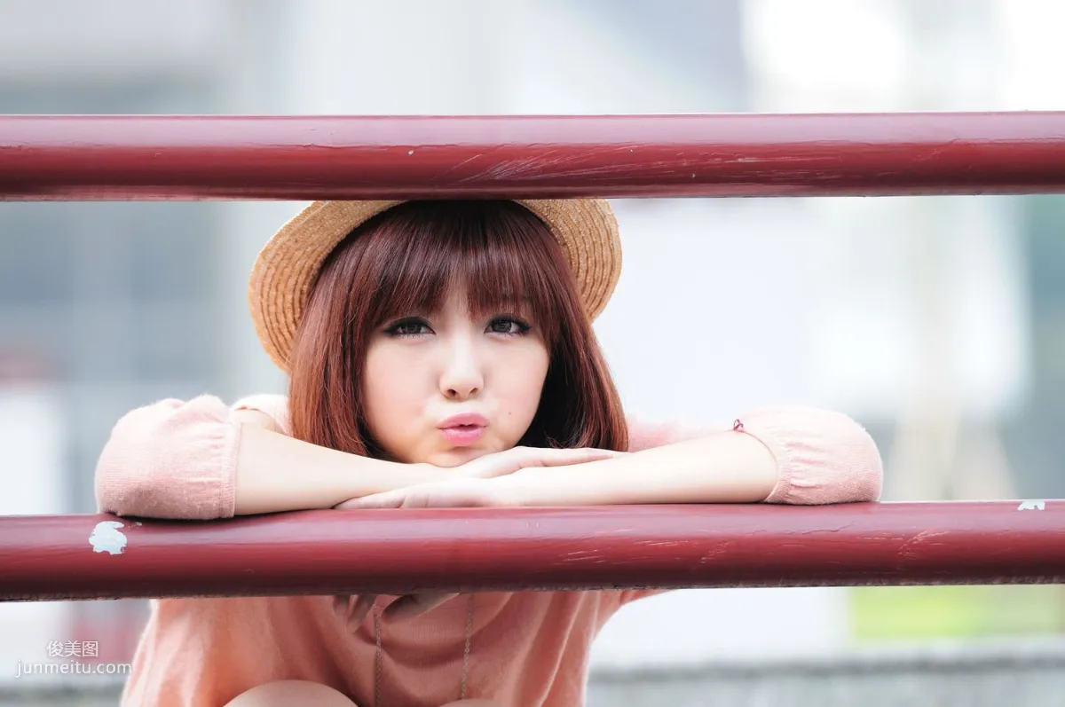 Short-Haired Beauty Xiaozhu patty, 2 Sets of Fresh Street Snap Photo Set photo 6