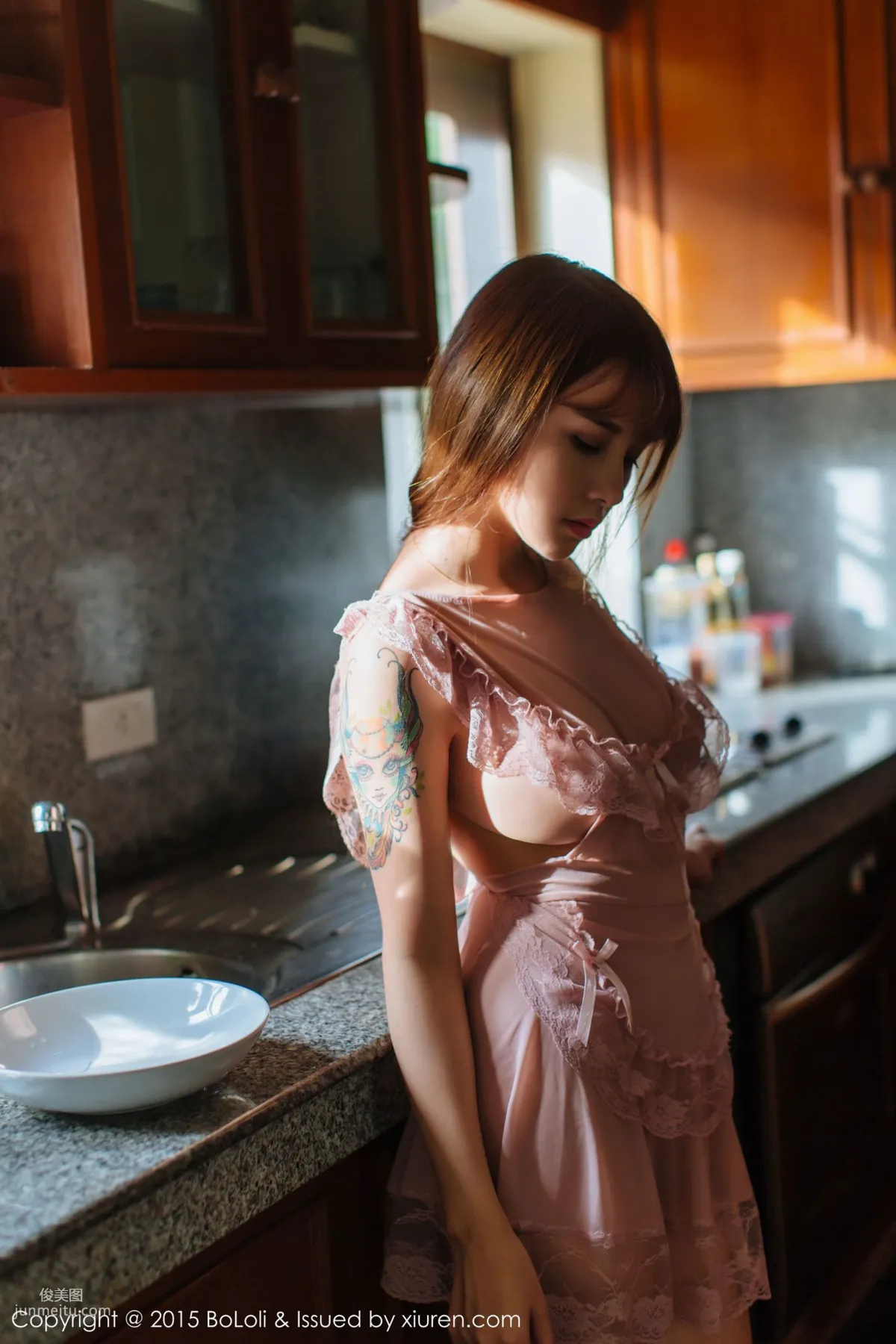 Xia Meijiang, Phuket Travel Shoot, Sexy Chef Plus Seaside Sailor Outfit [Boluoshe] Vol.077 Photo Set photo 5