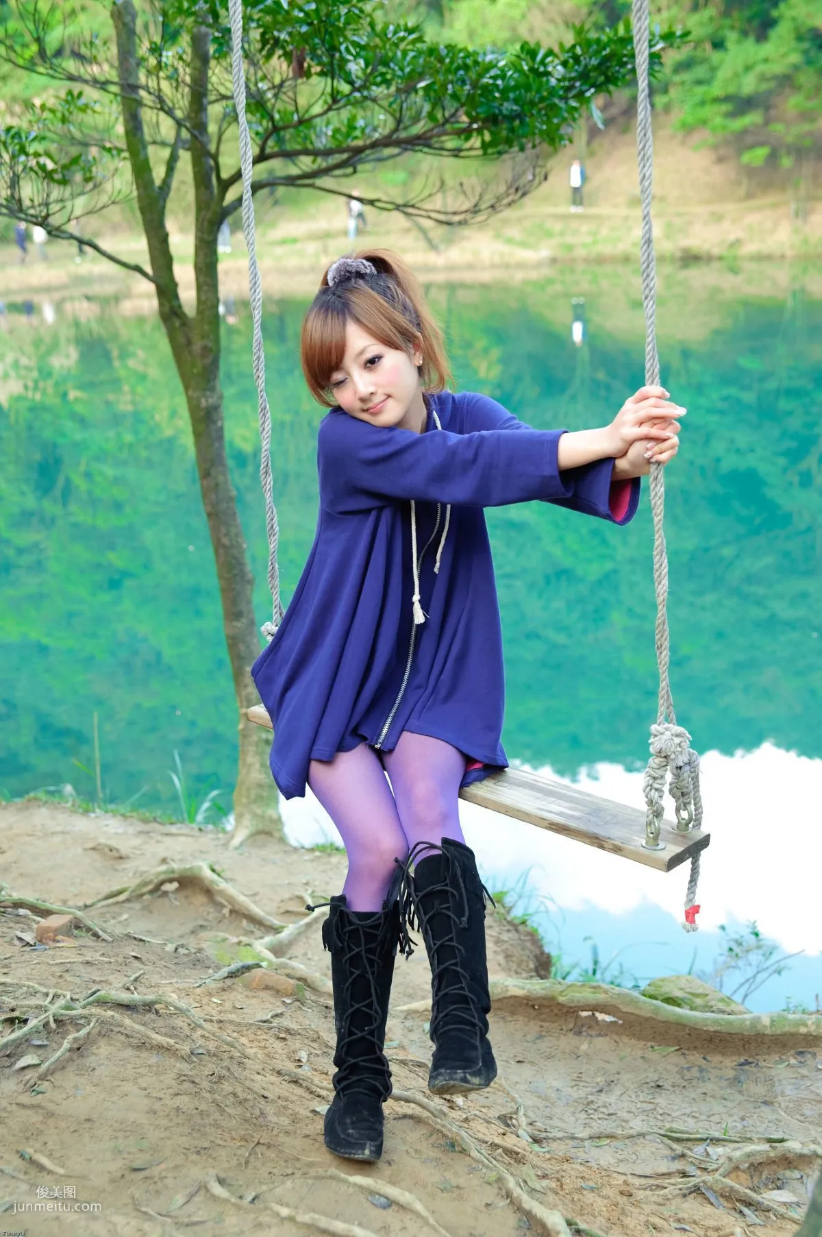 Taiwan Goddess Guozi MM Xinshan Menghu Outdoor Shoot Photo Set photo 33