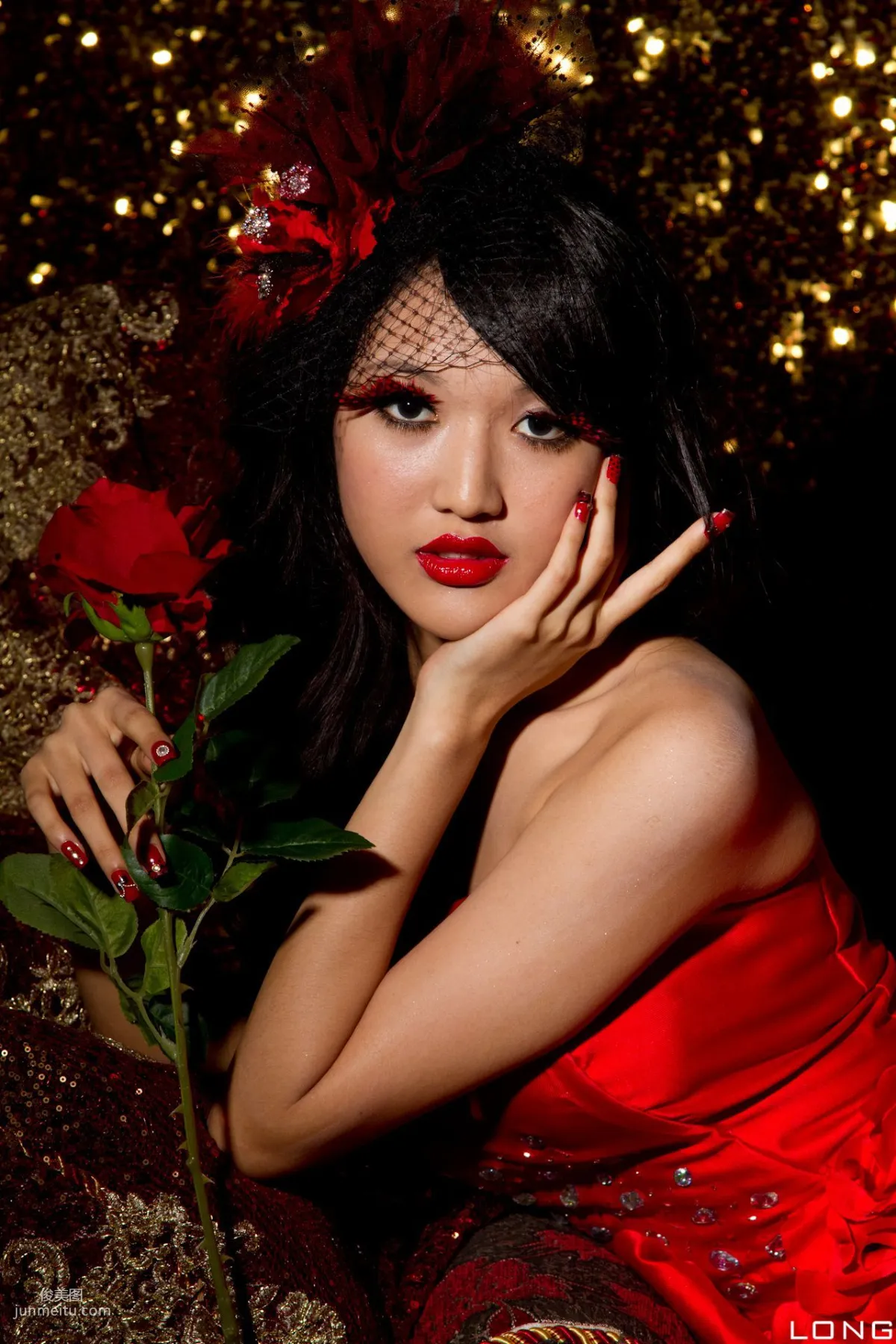 陈玮廷/腿模Jill《婚紗之紅》写真集29