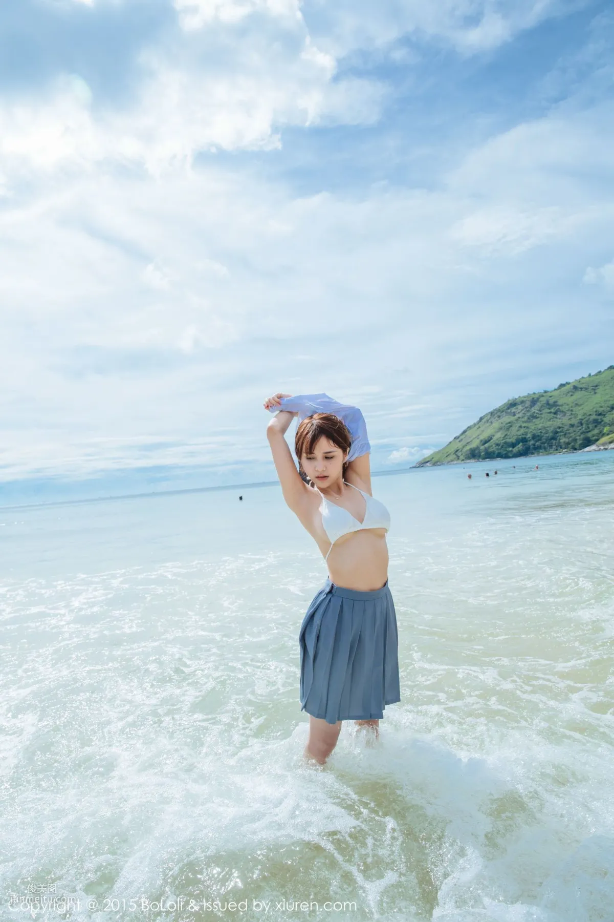 Xia Meijiang, Phuket Travel Shoot, Sexy Chef Plus Seaside Sailor Outfit [Boluoshe] Vol.077 Photo Set photo 37