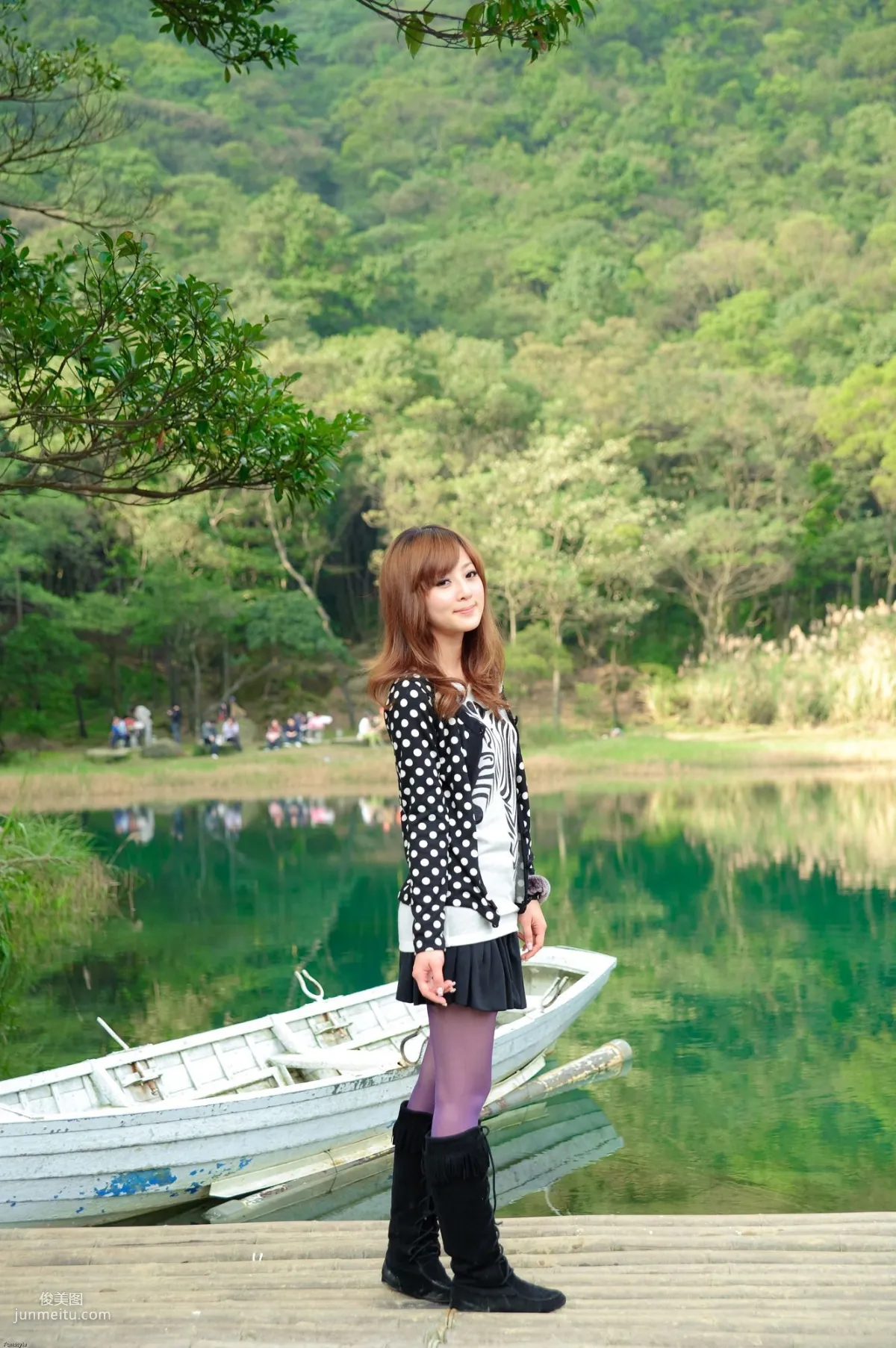Taiwan Goddess Guozi MM Xinshan Menghu Outdoor Shoot Photo Set photo 20