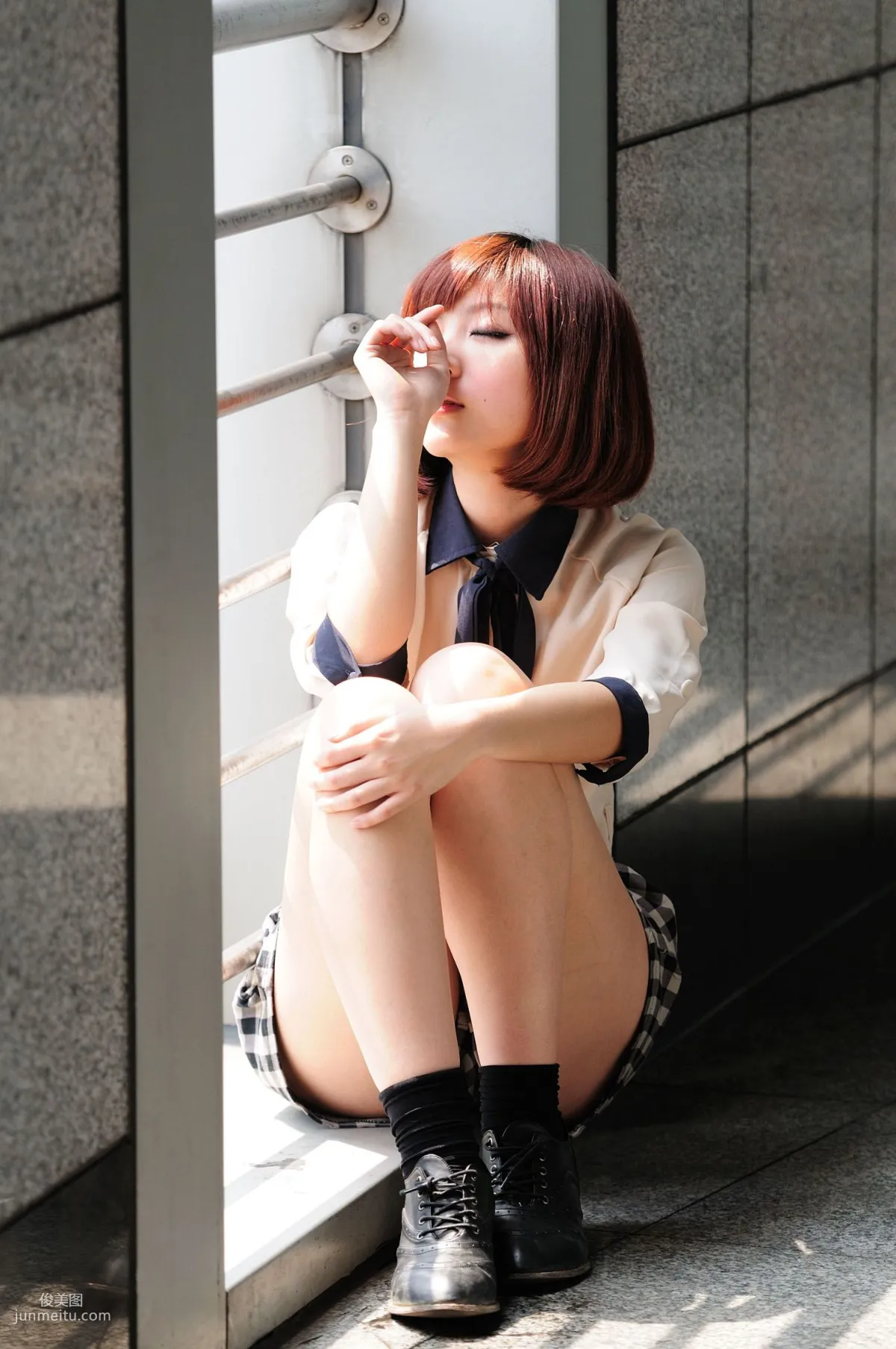 Short-Haired Beauty Xiaozhu patty, 2 Sets of Fresh Street Snap Photo Set photo 21