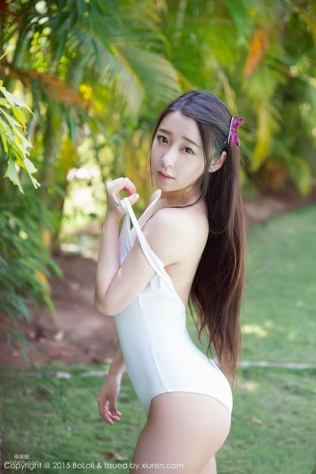 Duo Bi dobby Fresh and Light School Swimsuit + Swimwear [Boluoshe] Vol.022 Photo Set photo 10