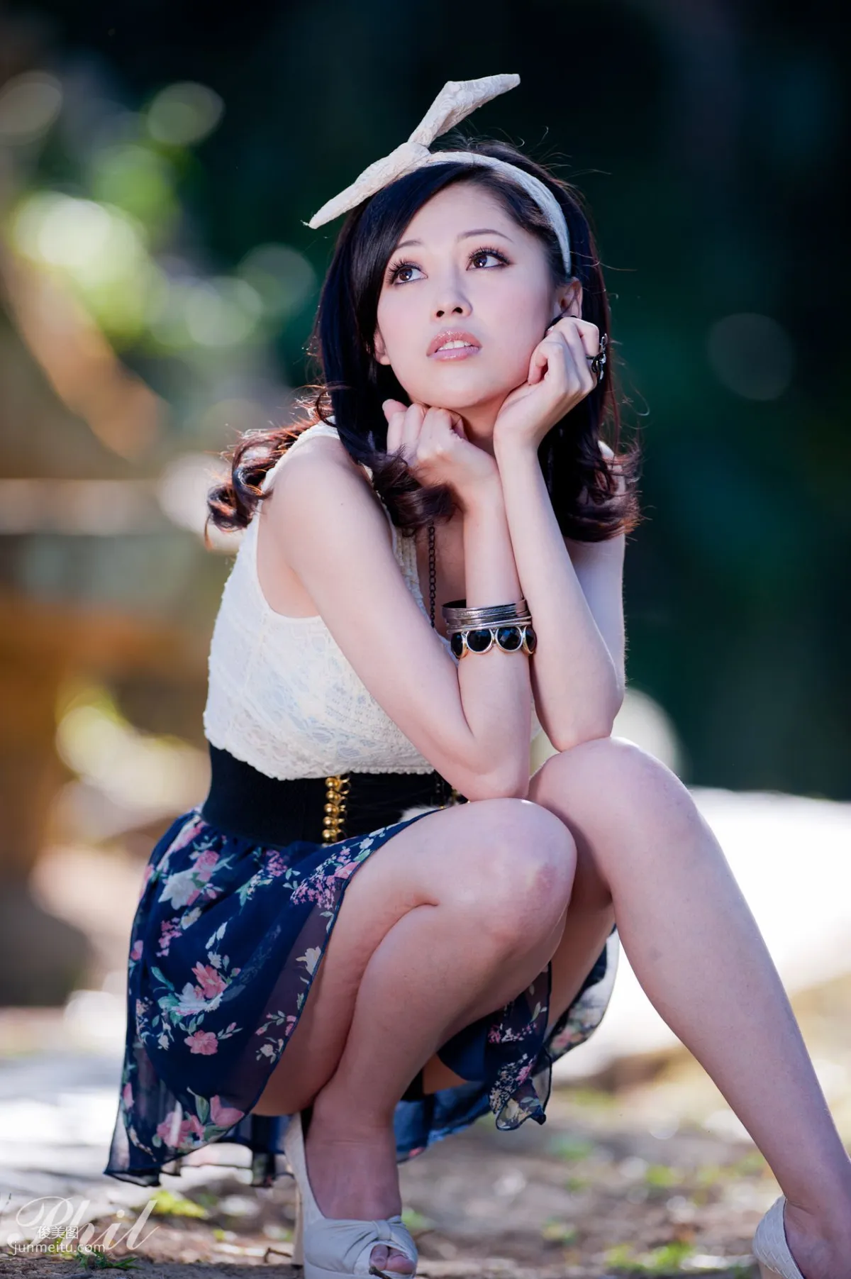 Beautyleg Leg Model Avy Dress Park Outdoor Shoot Photo Set photo 42