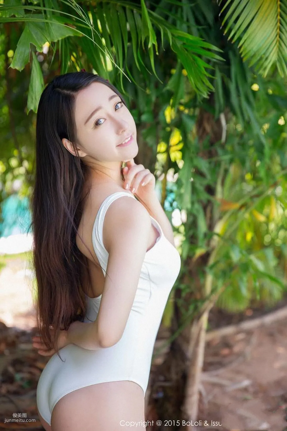 Duo Bi dobby Fresh and Light School Swimsuit + Swimwear [Boluoshe] Vol.022 Photo Set photo 4
