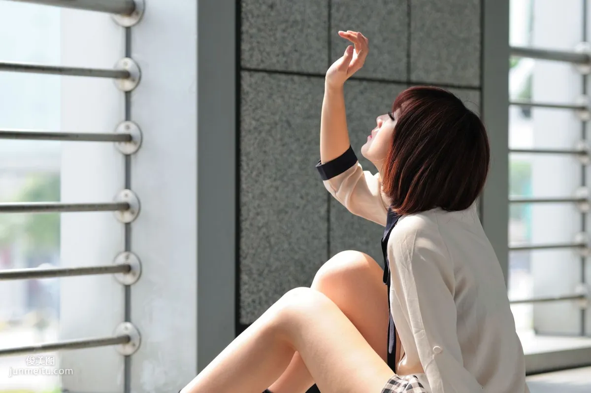 Short-Haired Beauty Xiaozhu patty, 2 Sets of Fresh Street Snap Photo Set photo 28