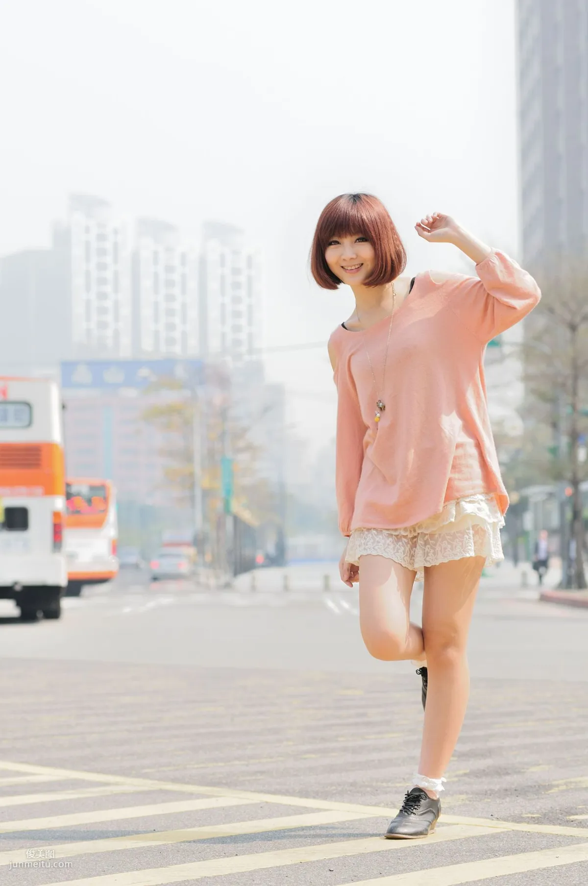 Short-Haired Beauty Xiaozhu patty, 2 Sets of Fresh Street Snap Photo Set photo 16