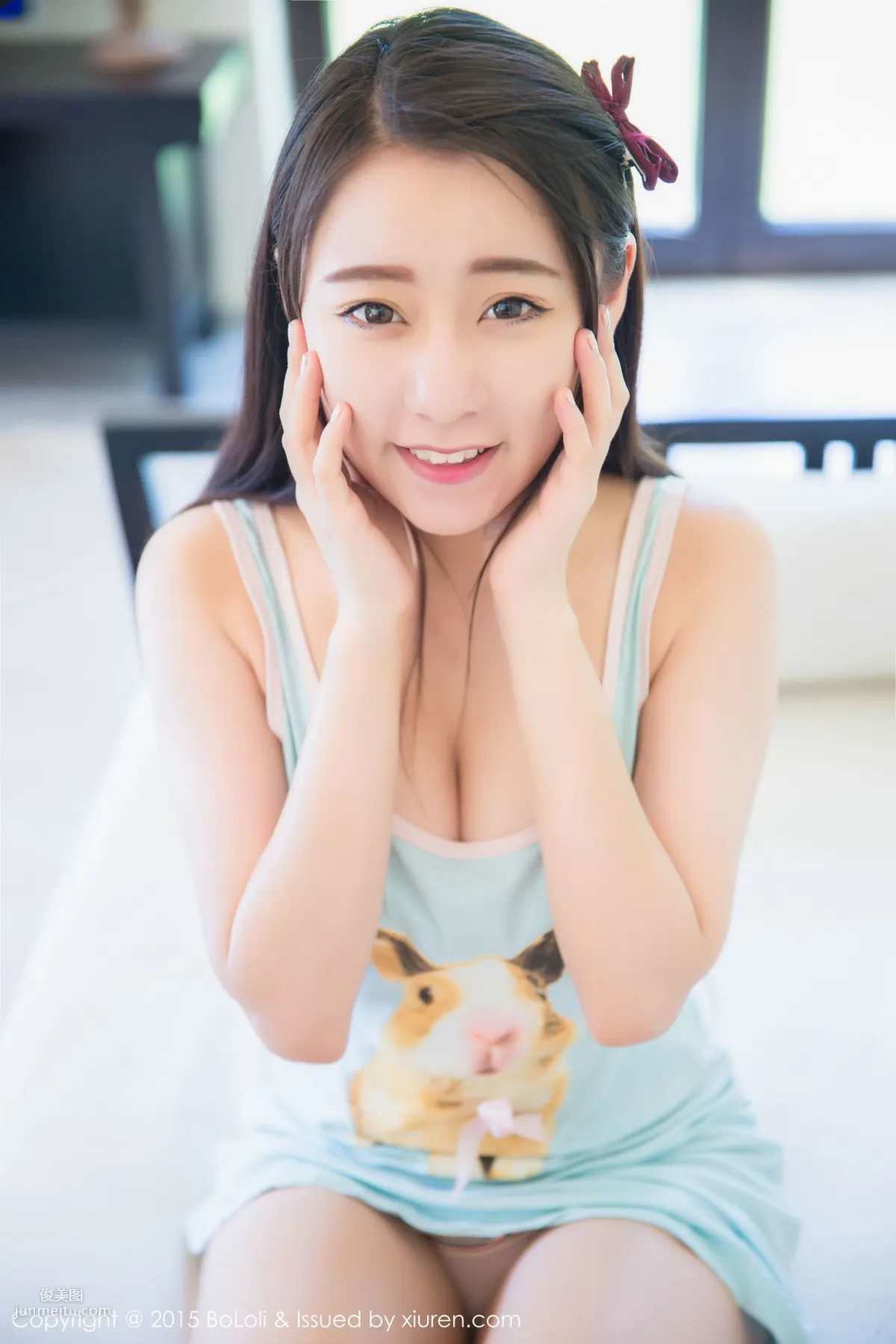 Duo Bi Sanya Travel Shoot Sexy Lingerie + Black Stockings Series [Boluoshe] Vol.019 Photo Set photo 1