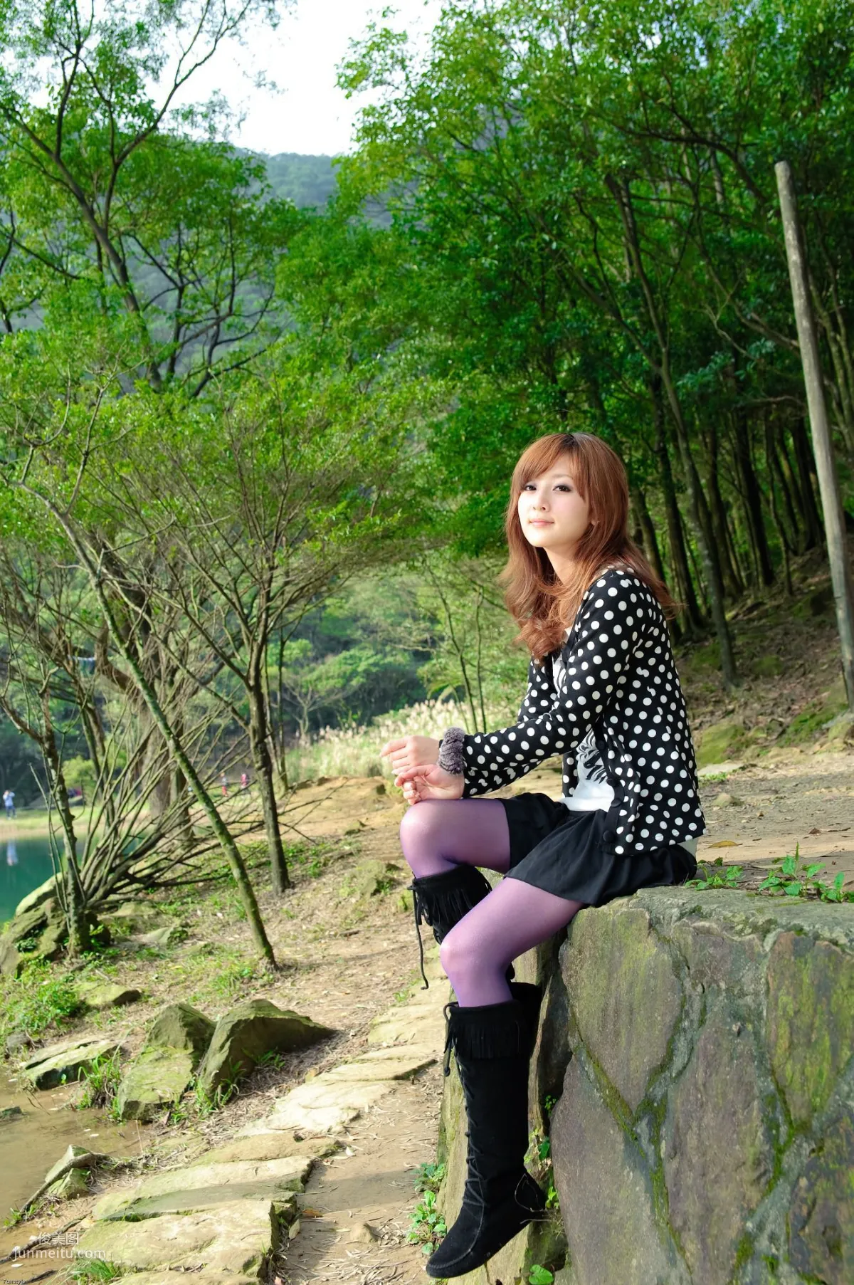 Taiwan Goddess Guozi MM Xinshan Menghu Outdoor Shoot Photo Set photo 13