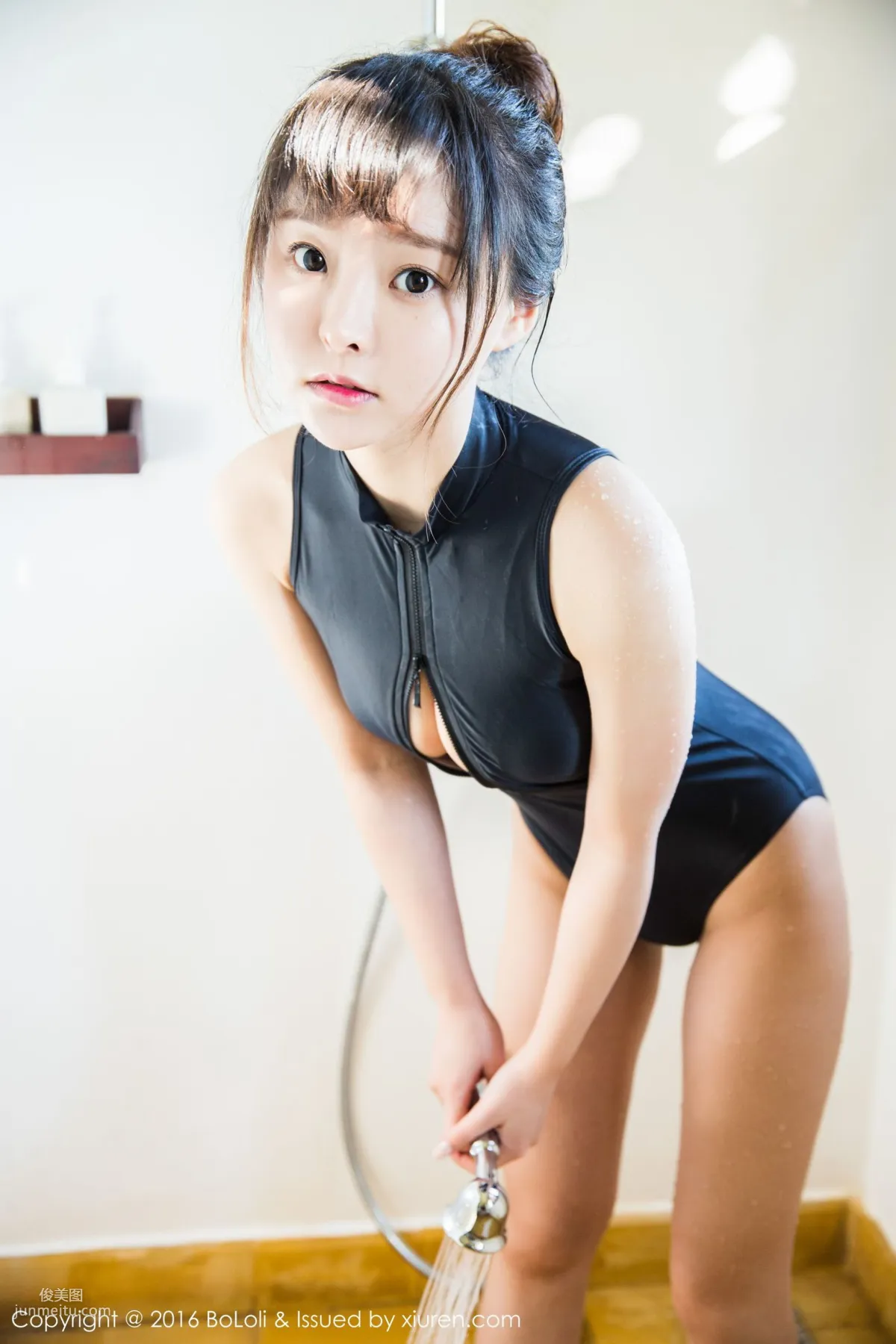 Liu Youqi Sevenbaby "Vietnam Da Lat Travel Shoot" School Swimsuit + Square Swimsuit [Boluoshe] Vol.087 Photo Set photo 3