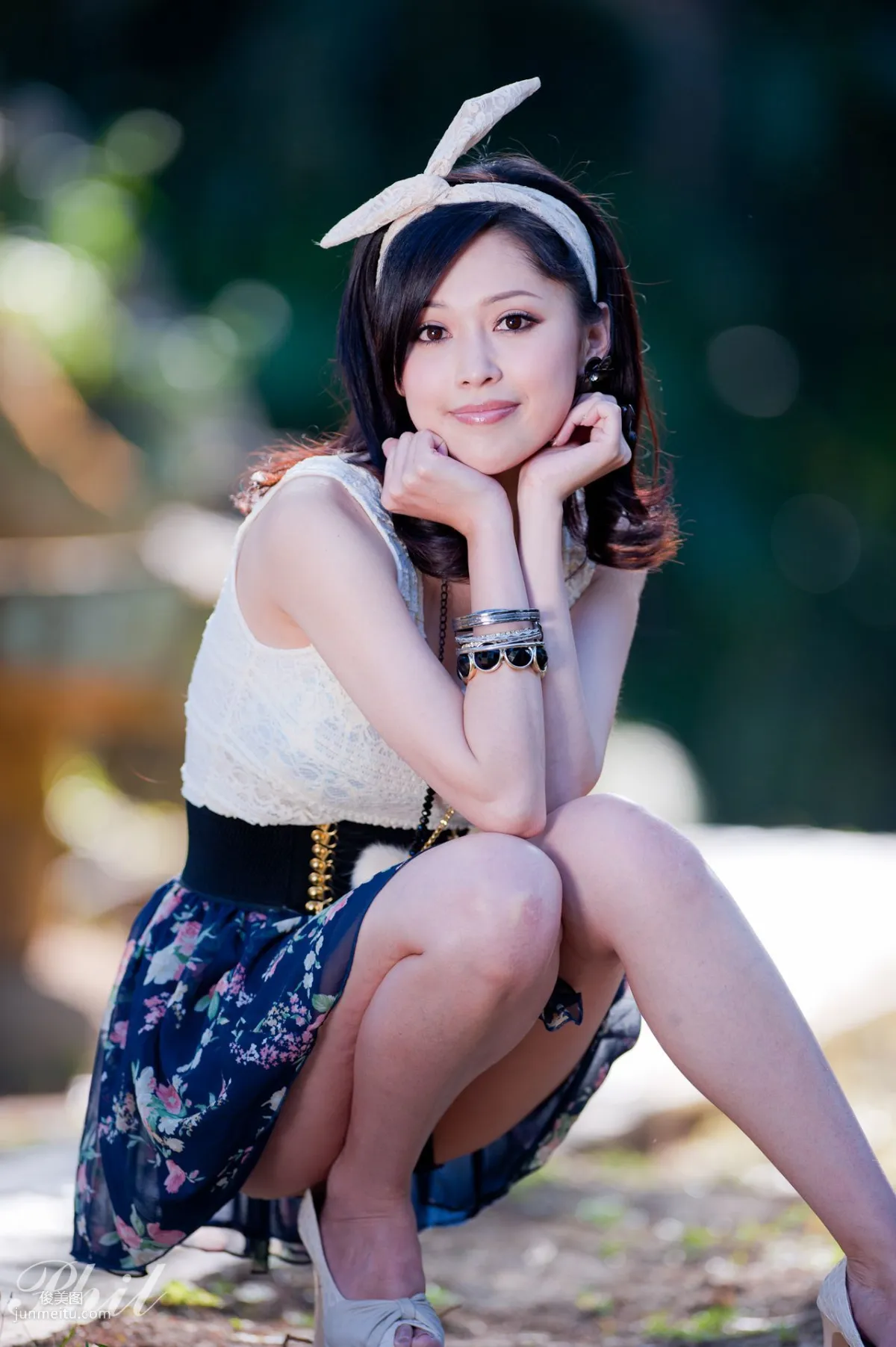 Beautyleg Leg Model Avy Dress Park Outdoor Shoot Photo Set photo 40