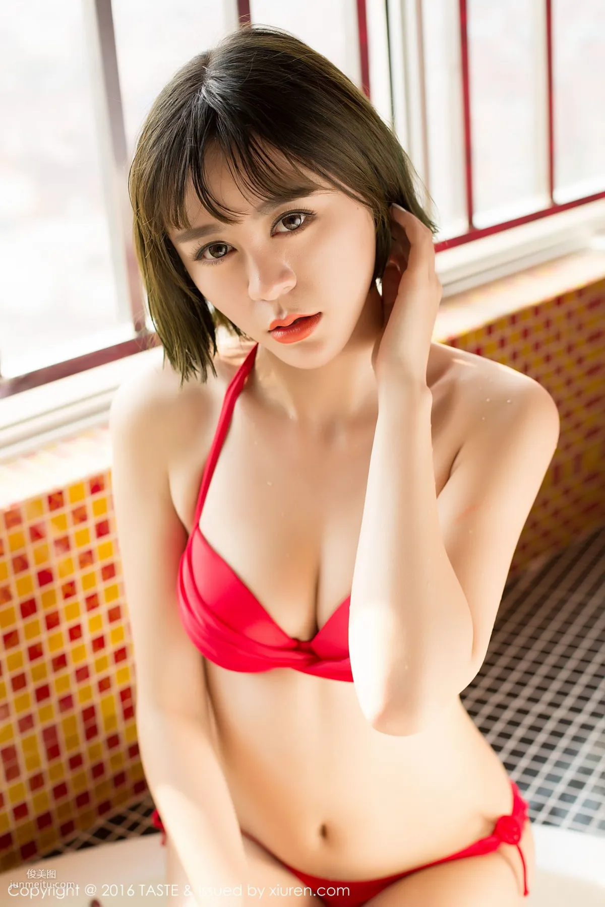 Wang Mengmeng, Bikini Bathtub Wet Body, [Wanwei Life] Vol.014 Photo Set photo 28